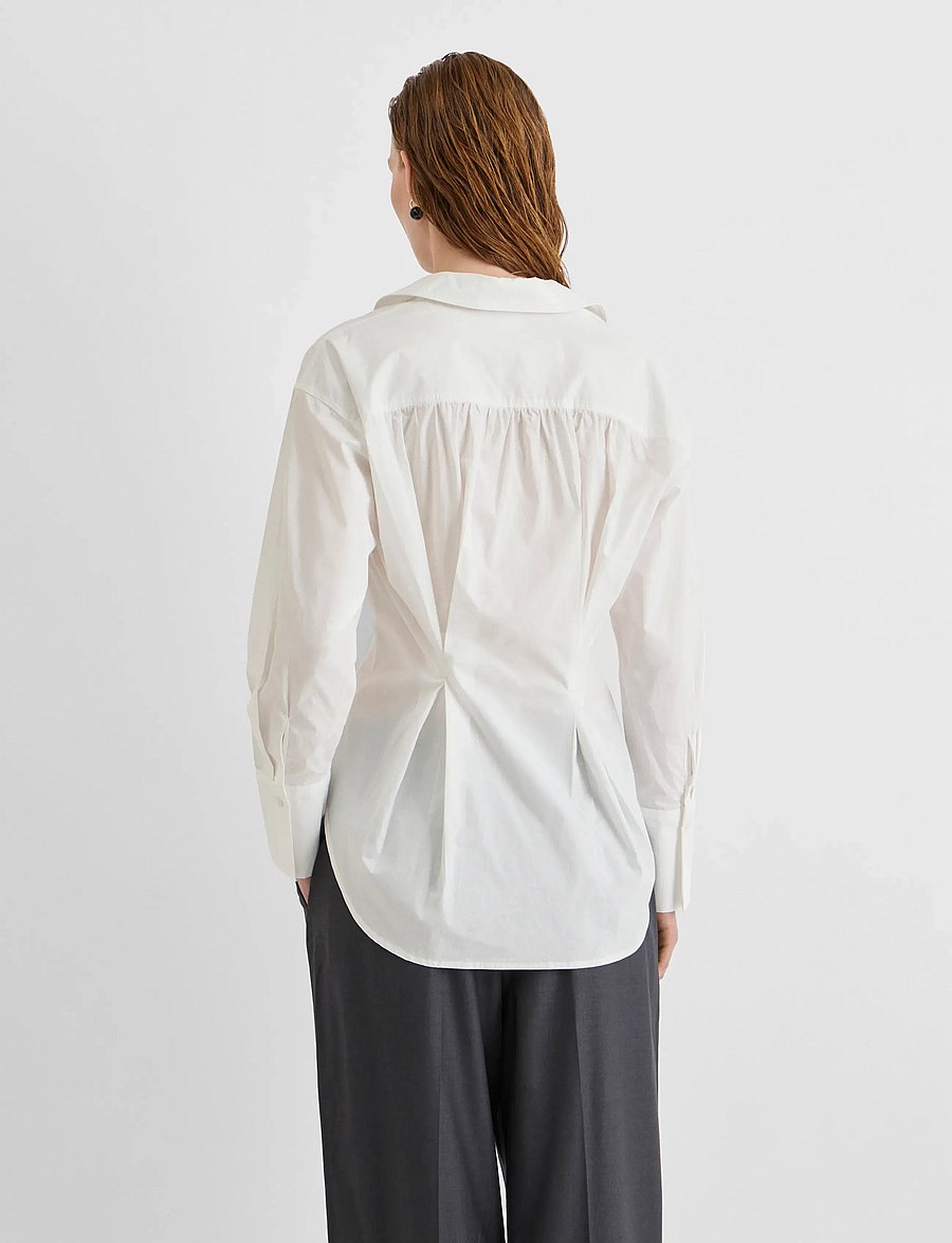 ROUGE EDIT - ROUSHEENA L/S V-NECK SHIRT - cloud dancer - 3