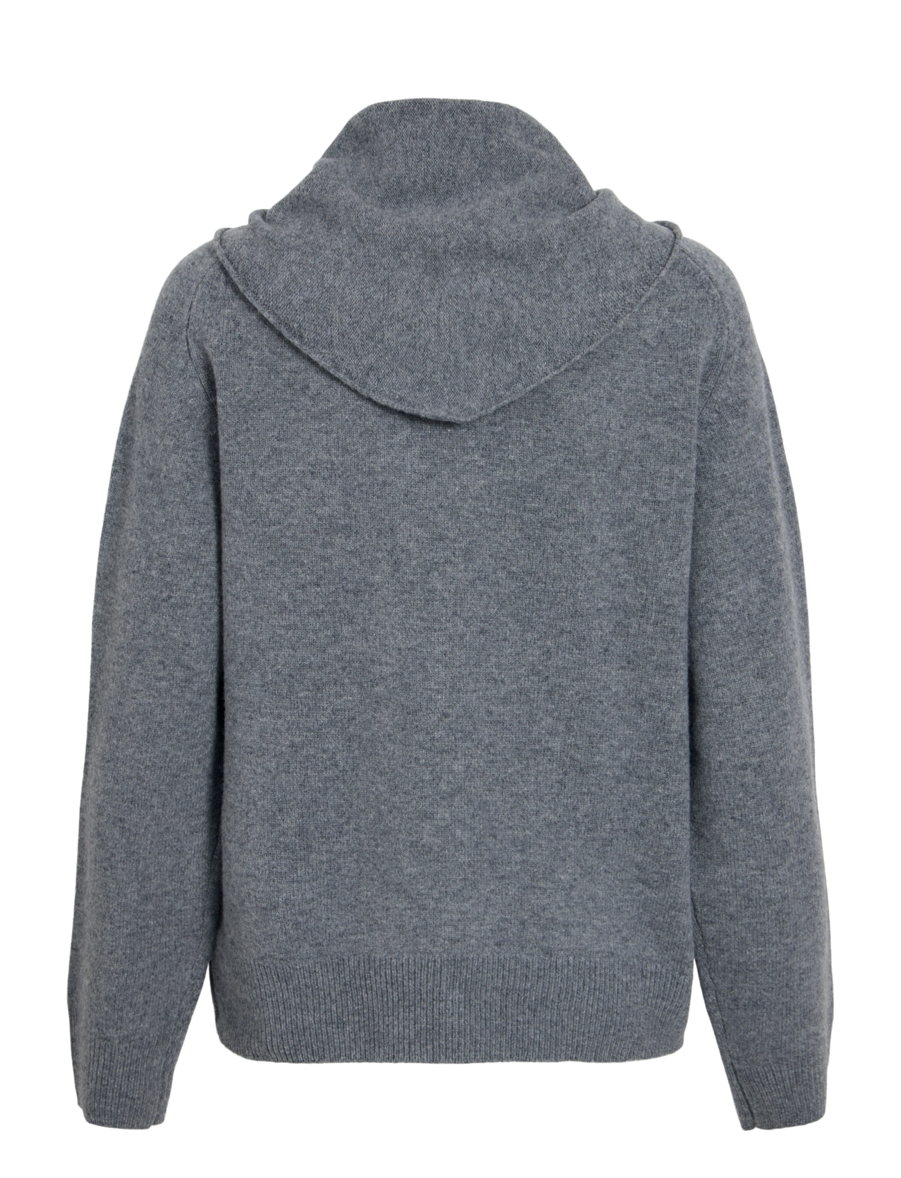ROUGE EDIT - ROUKATE L/S V-NECK KNIT/1 - jumpers - dark grey melange - 2