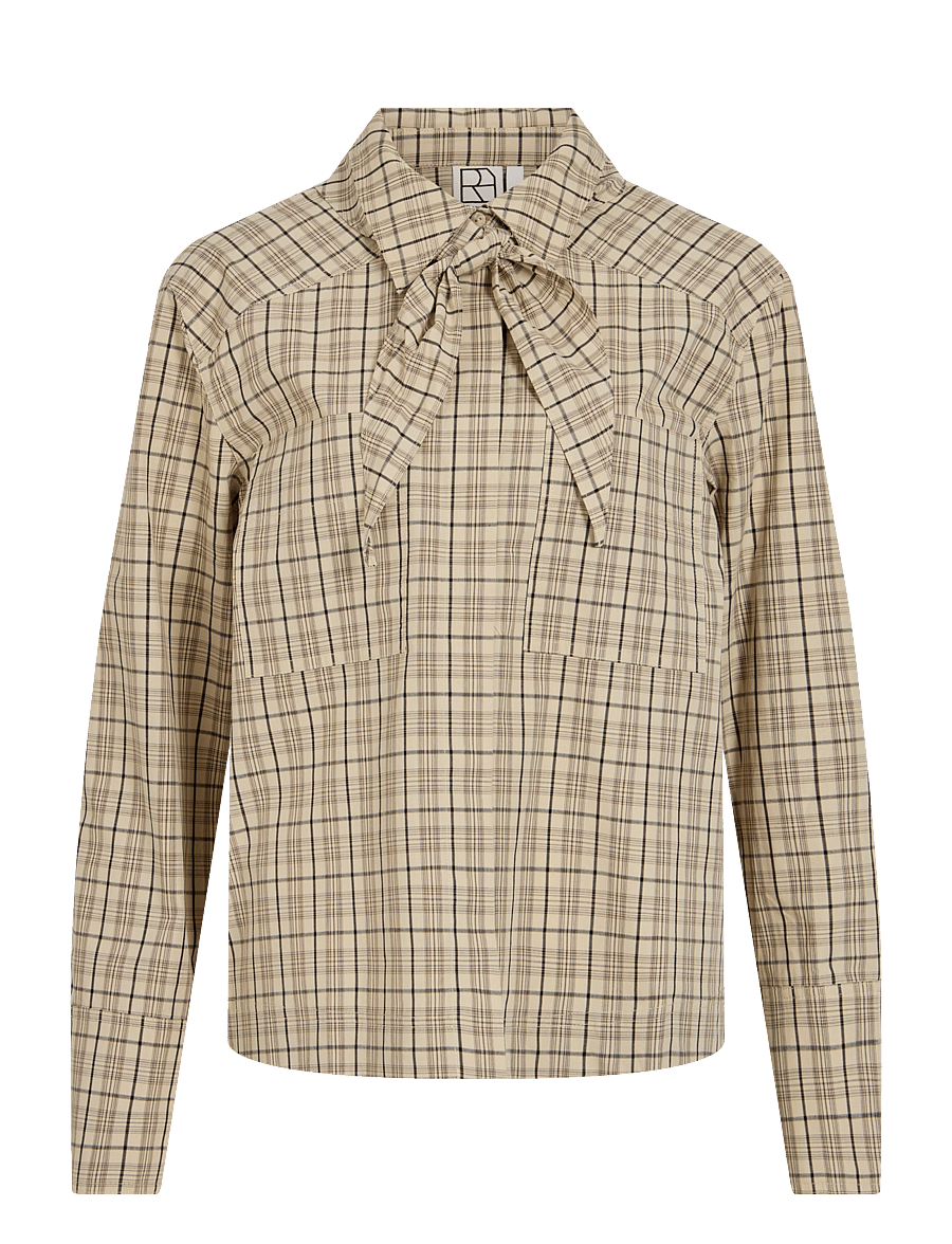 ROUGE EDIT - ROUREENA L/S SHIRT - langärmlige hemden - pelican - 0