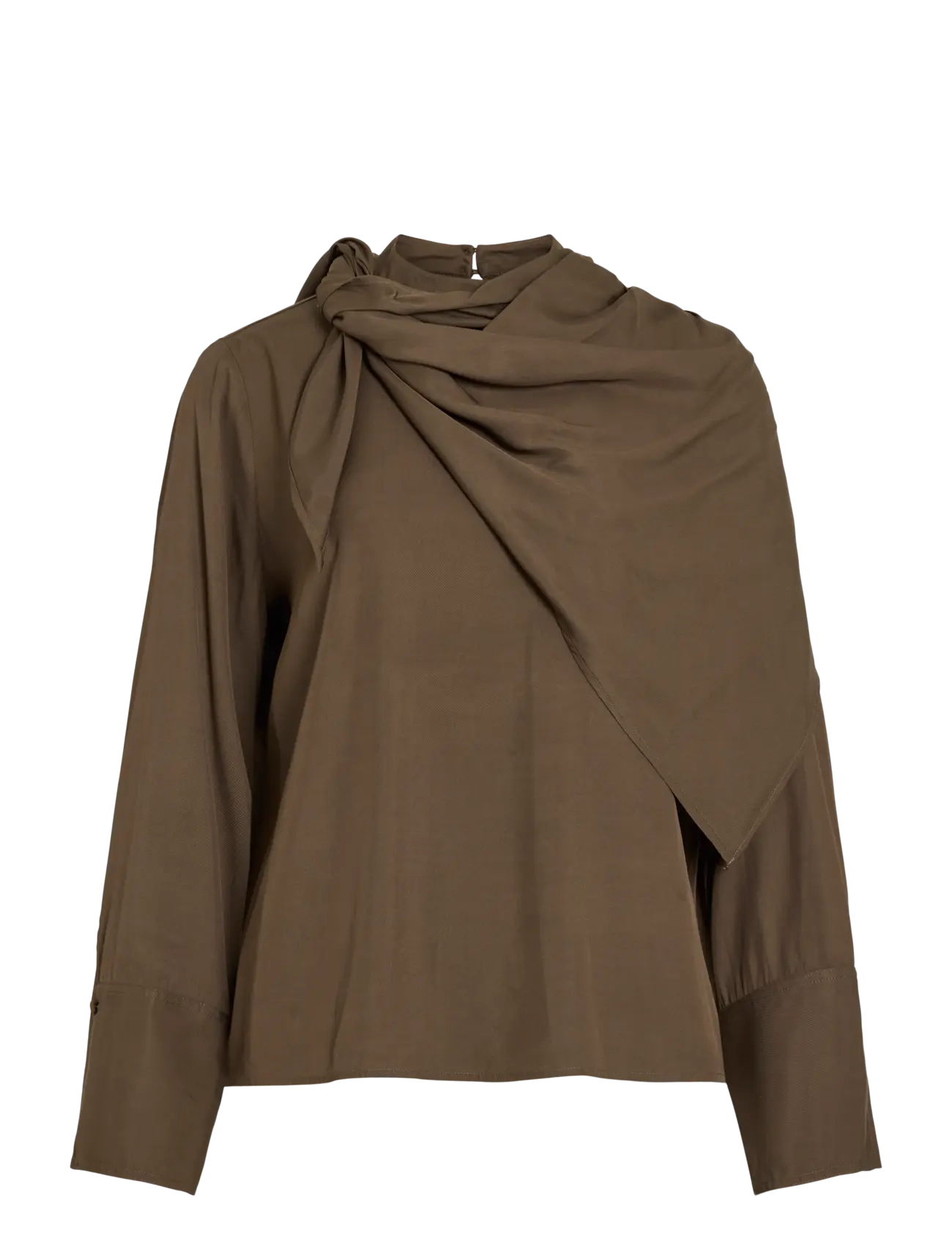 ROUGE EDIT - ROUBRAE L/S CHINA NECK TOP - långärmade blusar - canteen - 1