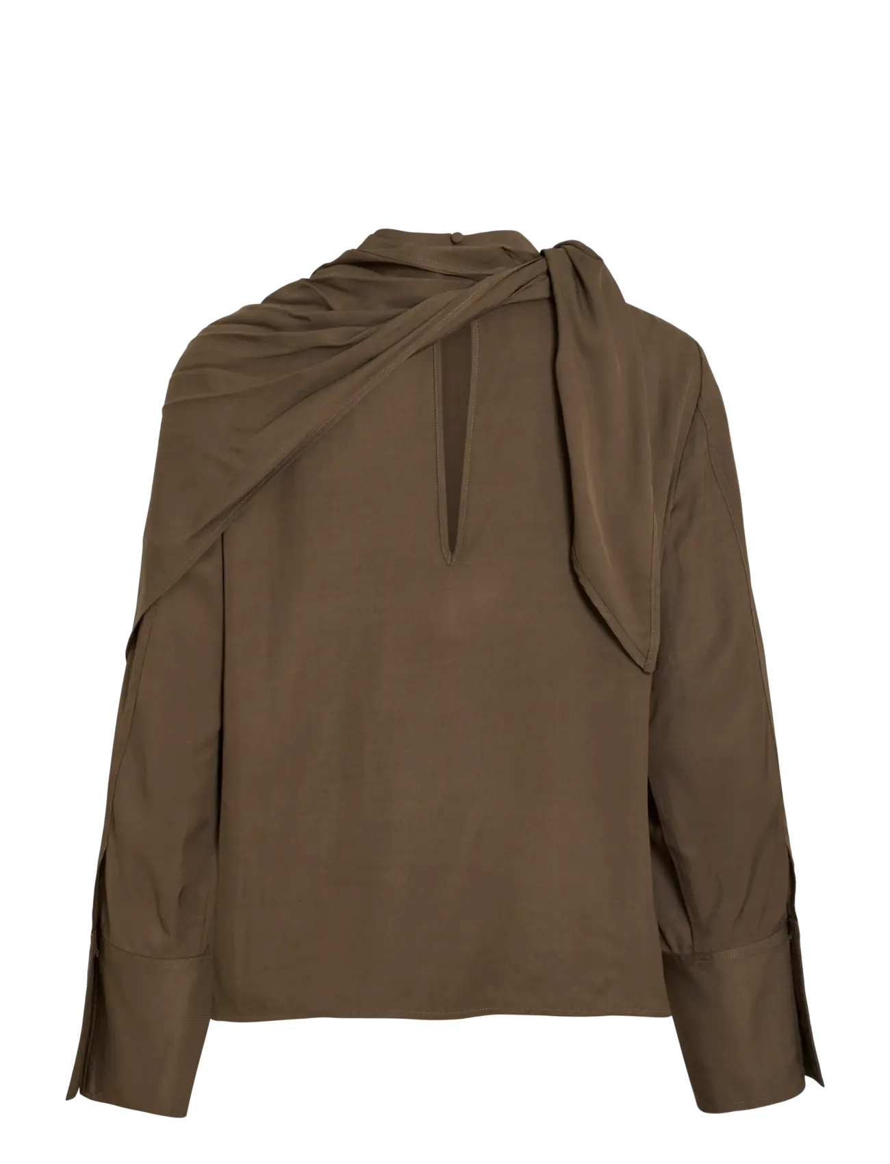 ROUGE EDIT - ROUBRAE L/S CHINA NECK TOP - långärmade blusar - canteen - 2