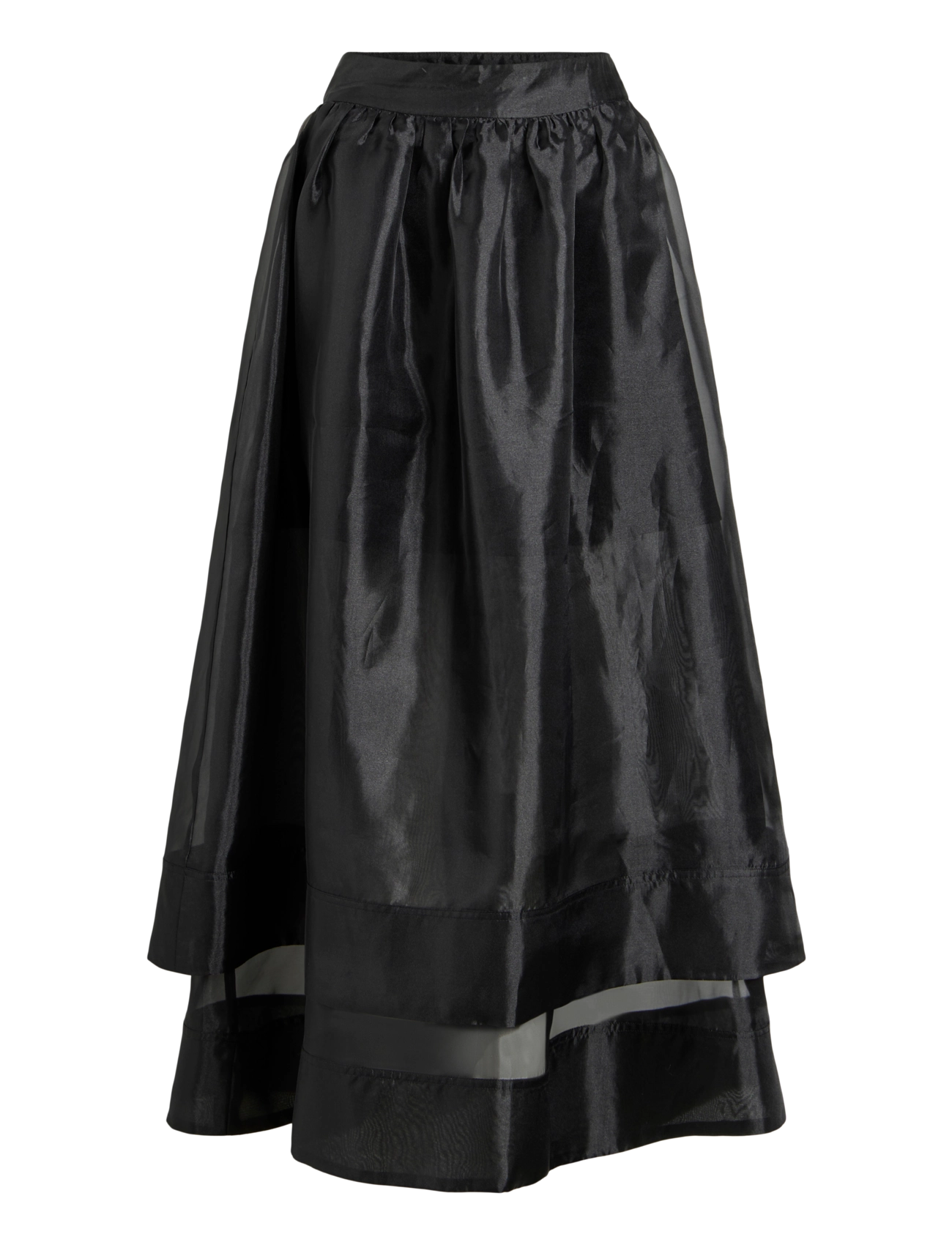 ROUGE EDIT ROUJAMIE HW ANKLE SKIRT/EV - Maxi skirts - METEORITE / black