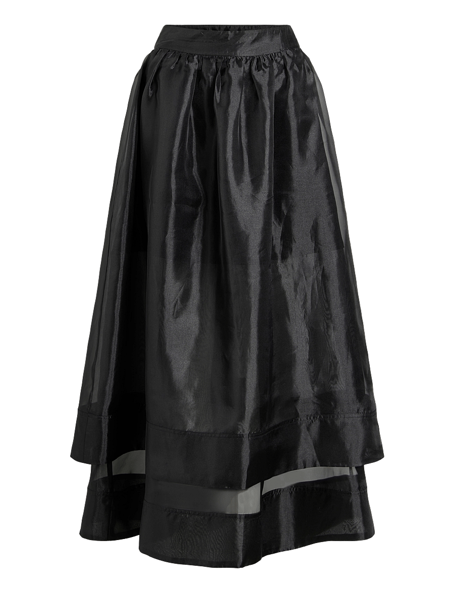 ROUGE EDIT - ROUJAMIE HW ANKLE SKIRT/EV - maxi röcke - meteorite - 0