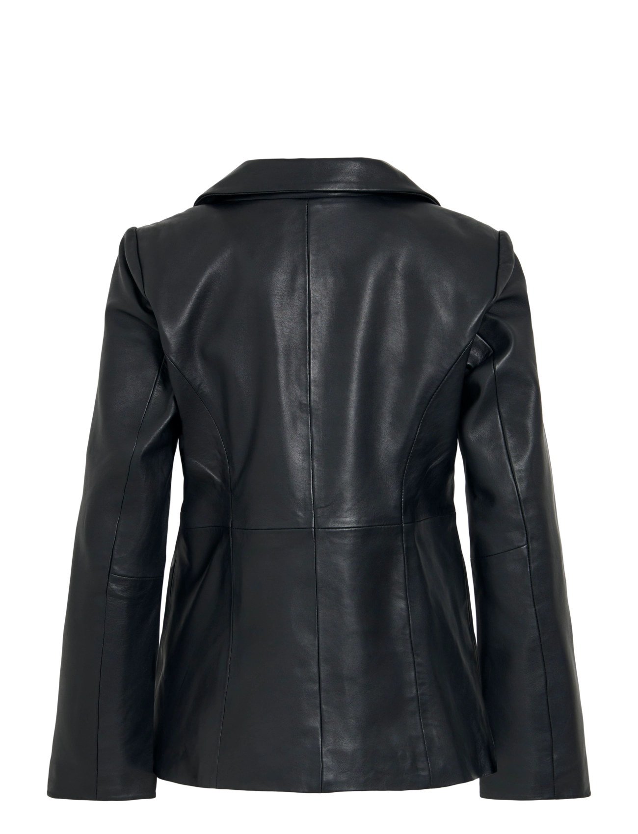 ROUGE EDIT - ROUHARLEY L/S LEATHER BLAZER/EV/PF - meteorite - 2
