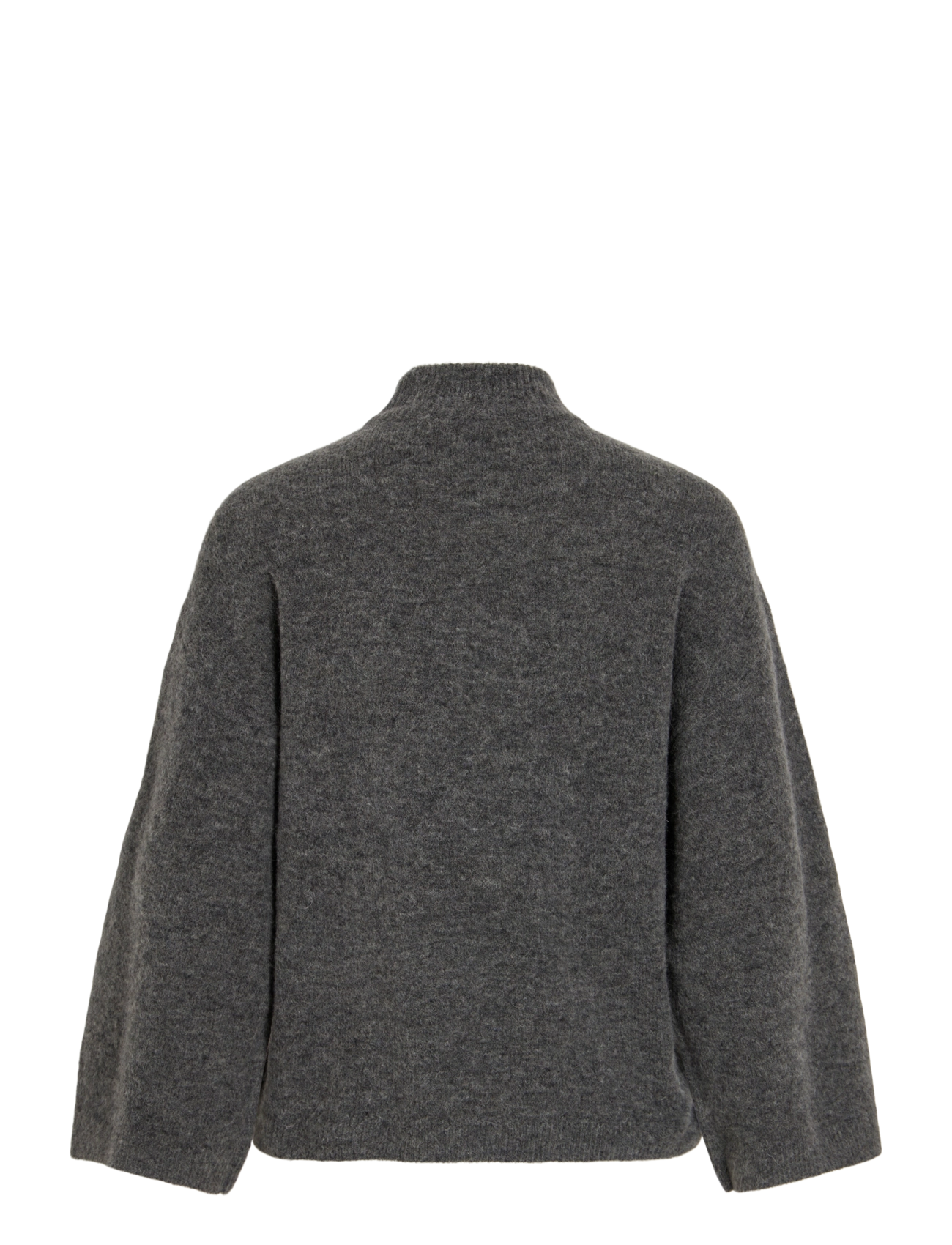 ROUGE EDIT - ROUALMA L/S MOCK NECK KNIT - jumpers - dark grey melange - 2
