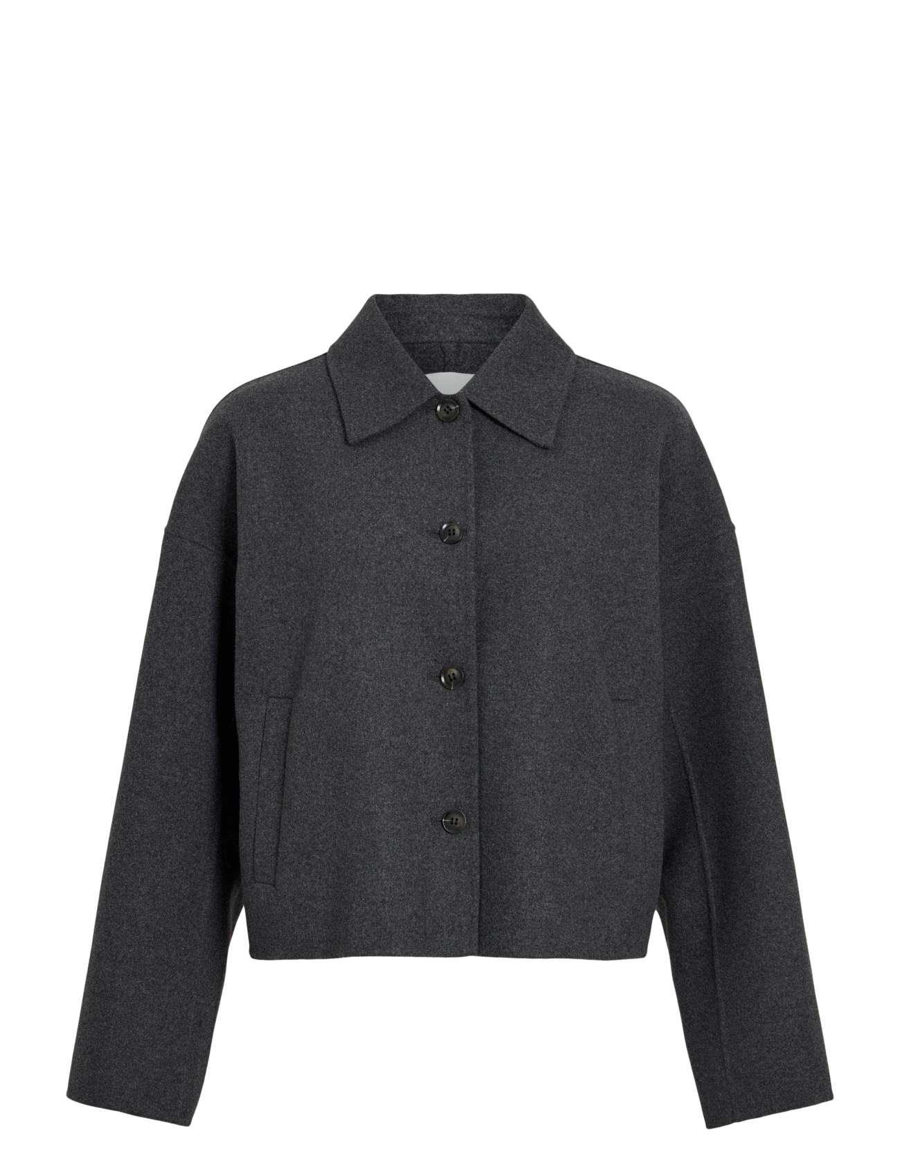 ROUGE EDIT - ROUMIA L/S JACKET - ulljackor - dark grey melange - 1