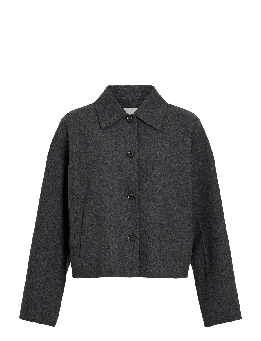 ROUGE EDIT - ROUMIA L/S JACKET - ulljackor - dark grey melange - 1