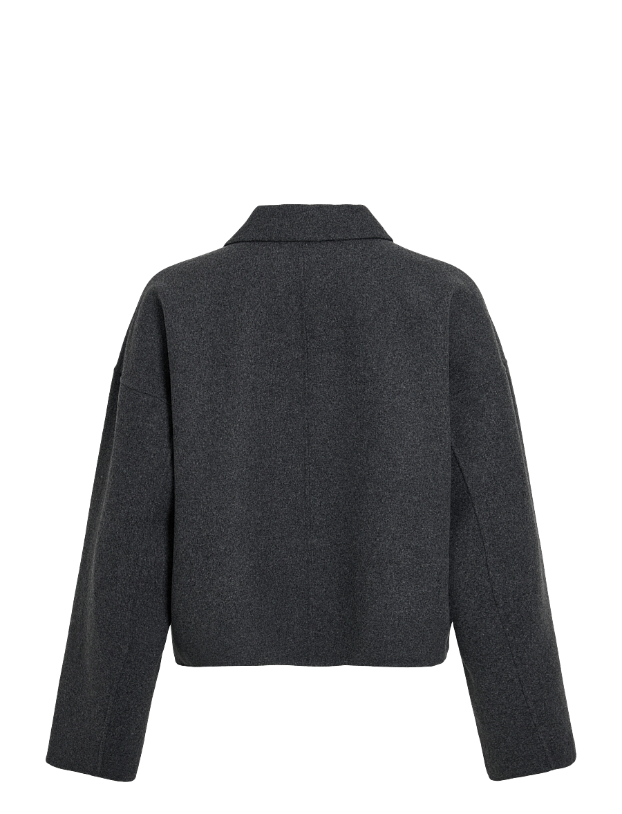 ROUGE EDIT - ROUMIA L/S JACKET - ulljackor - dark grey melange - 2