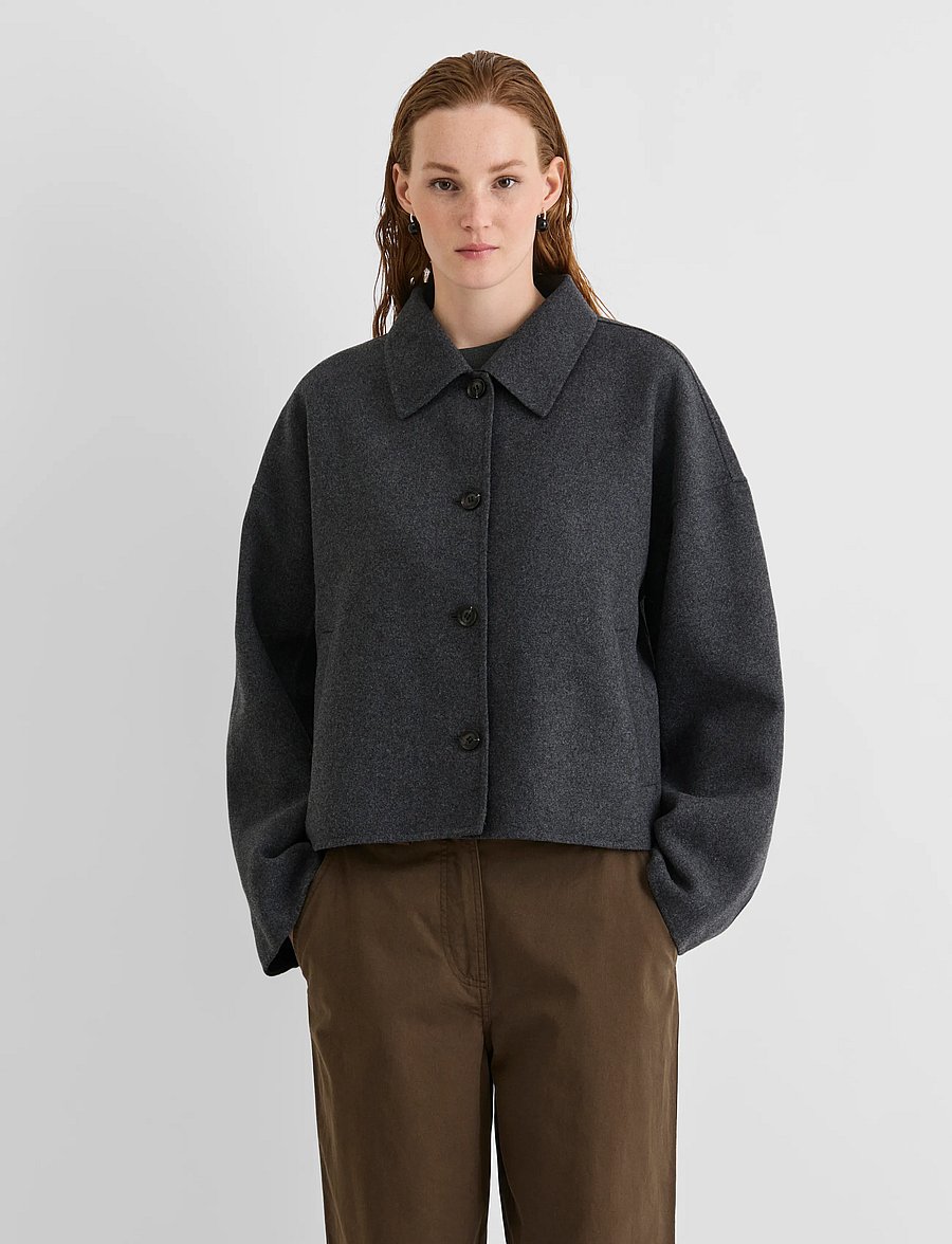ROUGE EDIT - ROUMIA L/S JACKET - ulljackor - dark grey melange - 0