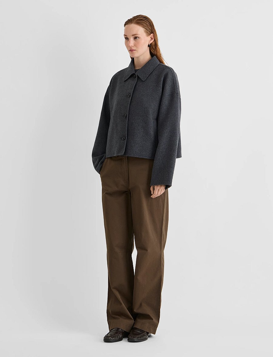 ROUGE EDIT - ROUMIA L/S JACKET - ulljackor - dark grey melange - 4