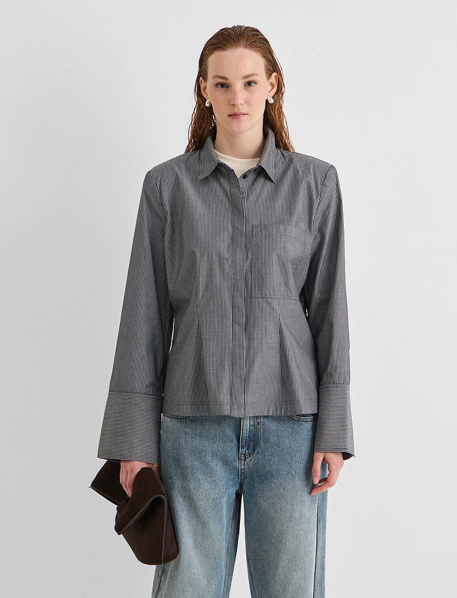 ROUGE EDIT - ROUIRMA L/S SHIRT - dark grey melange - 0