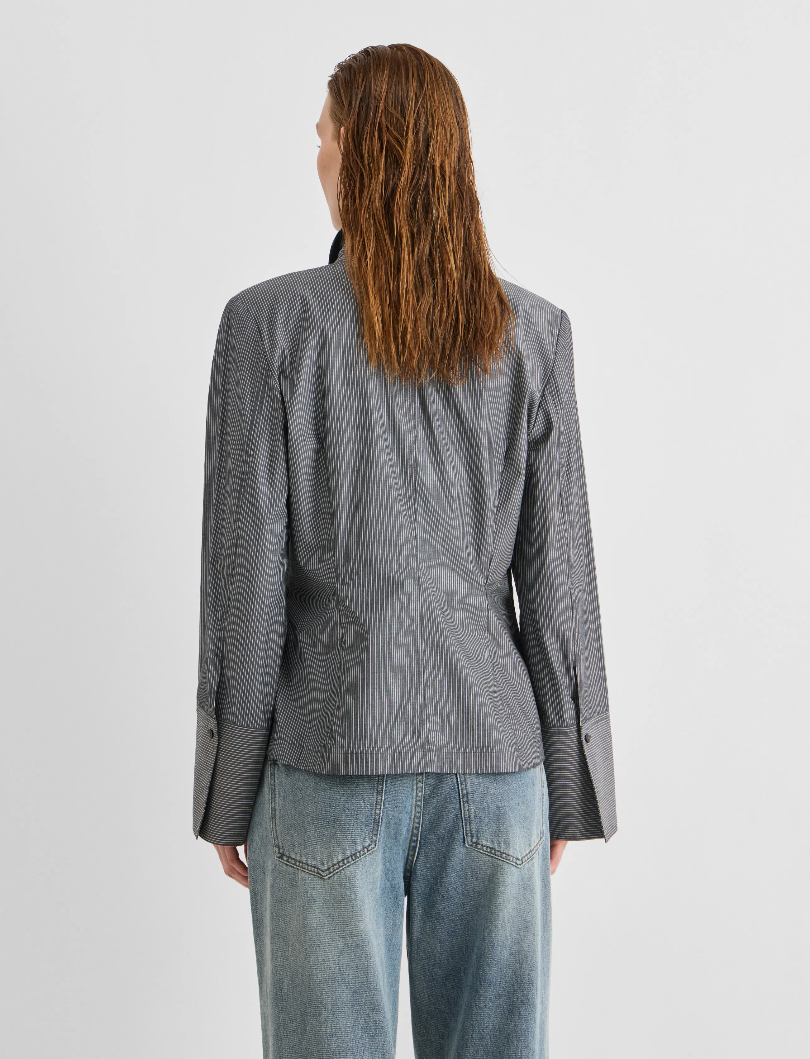 ROUGE EDIT - ROUIRMA L/S SHIRT - dark grey melange - 3