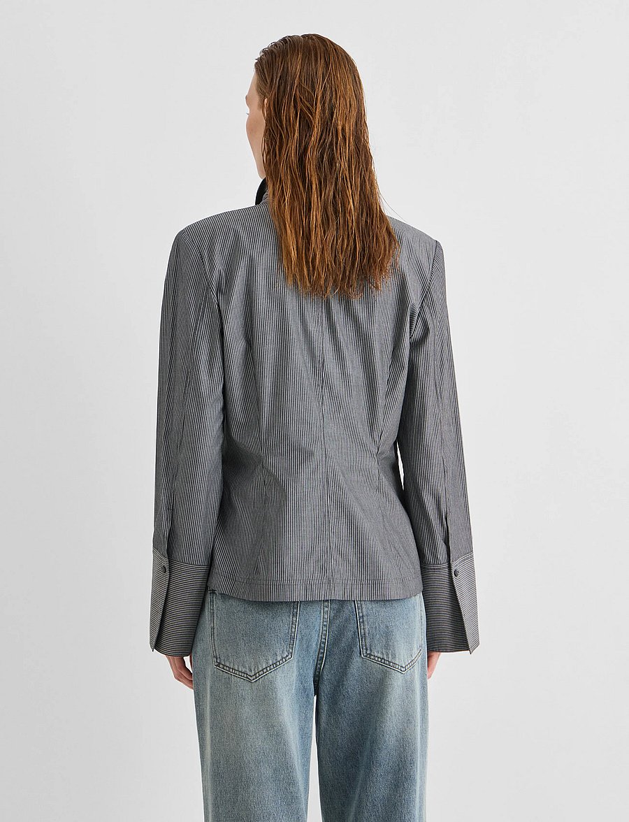 ROUGE EDIT - ROUIRMA L/S SHIRT - dark grey melange - 3