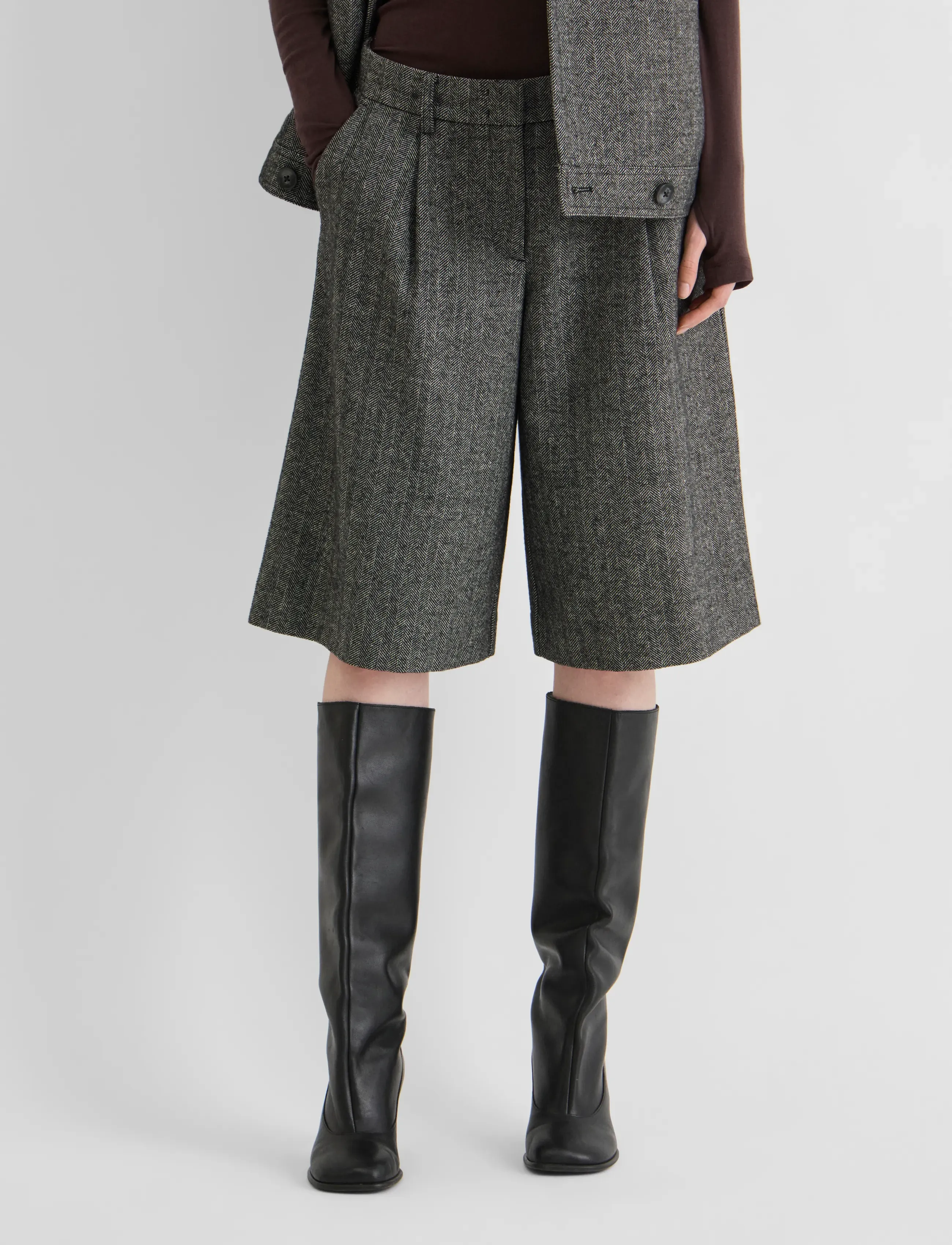 ROUGE EDIT ROULAMBETH MAE RW WF CULOTTE/PF - Püksid - METEORITE / grey