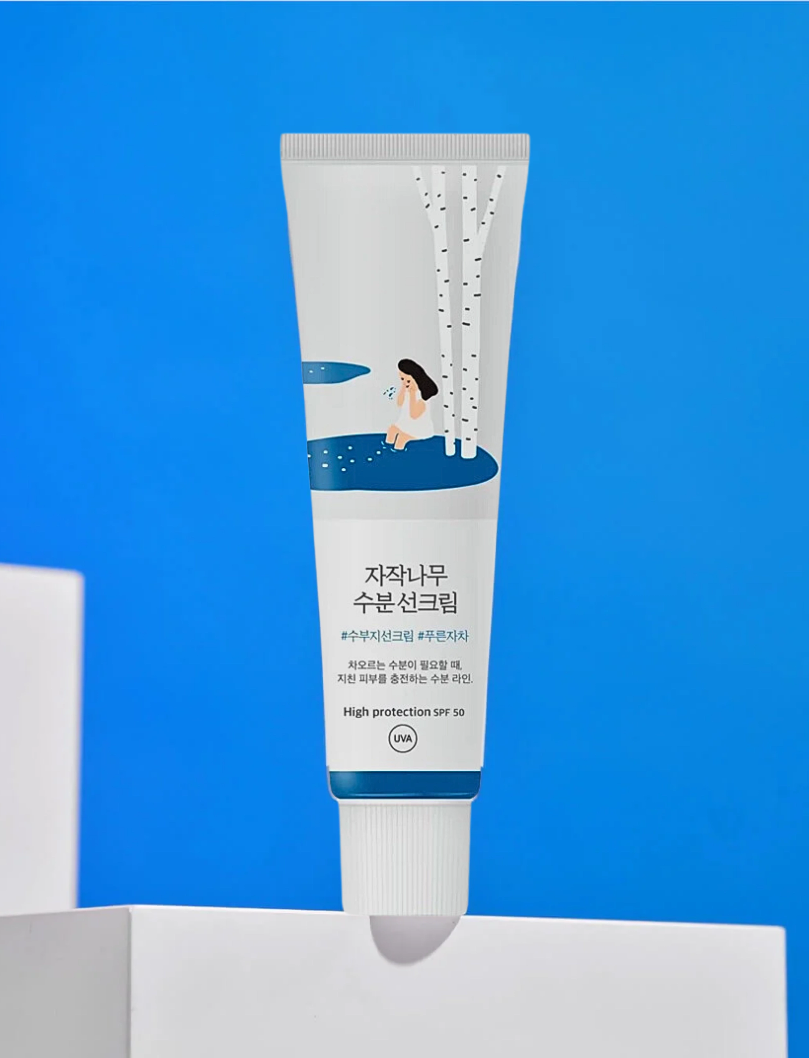 Round Lab - Birch Juice Moisturizing Sunscreen SPF 50+, PA++++ - för ansiktet - clear - 4