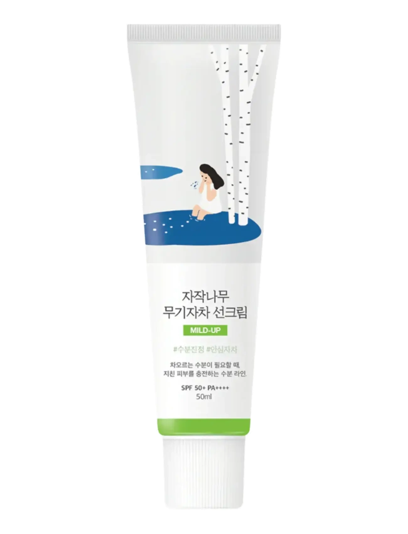 Round Lab Birch Juice Moisturizing Mild-up Sunscreen SPF 50+ - Kampagne - CLEAR / undefined