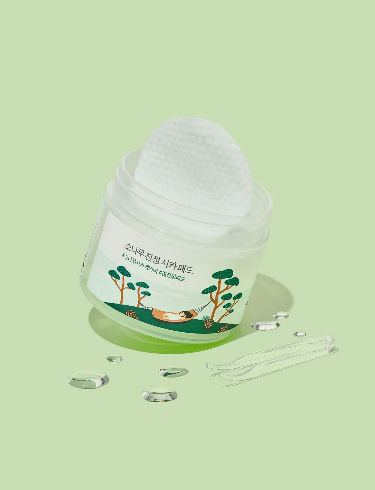 Round Lab - Pine Calming Cica Pad - kasvovesilaput - clear - 3