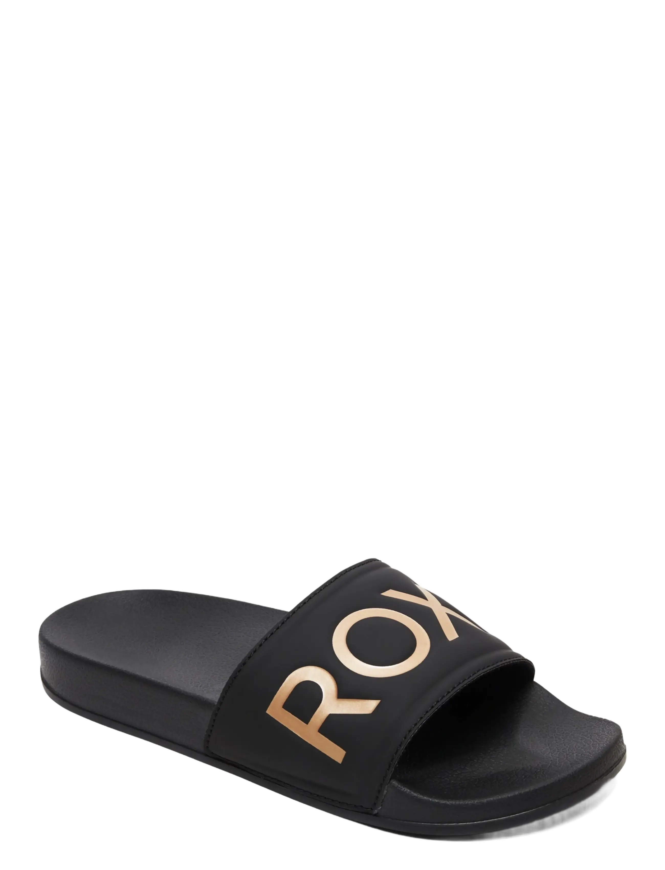 Roxy SLIPPY II - Shoes - BLACK/M GOLD / black