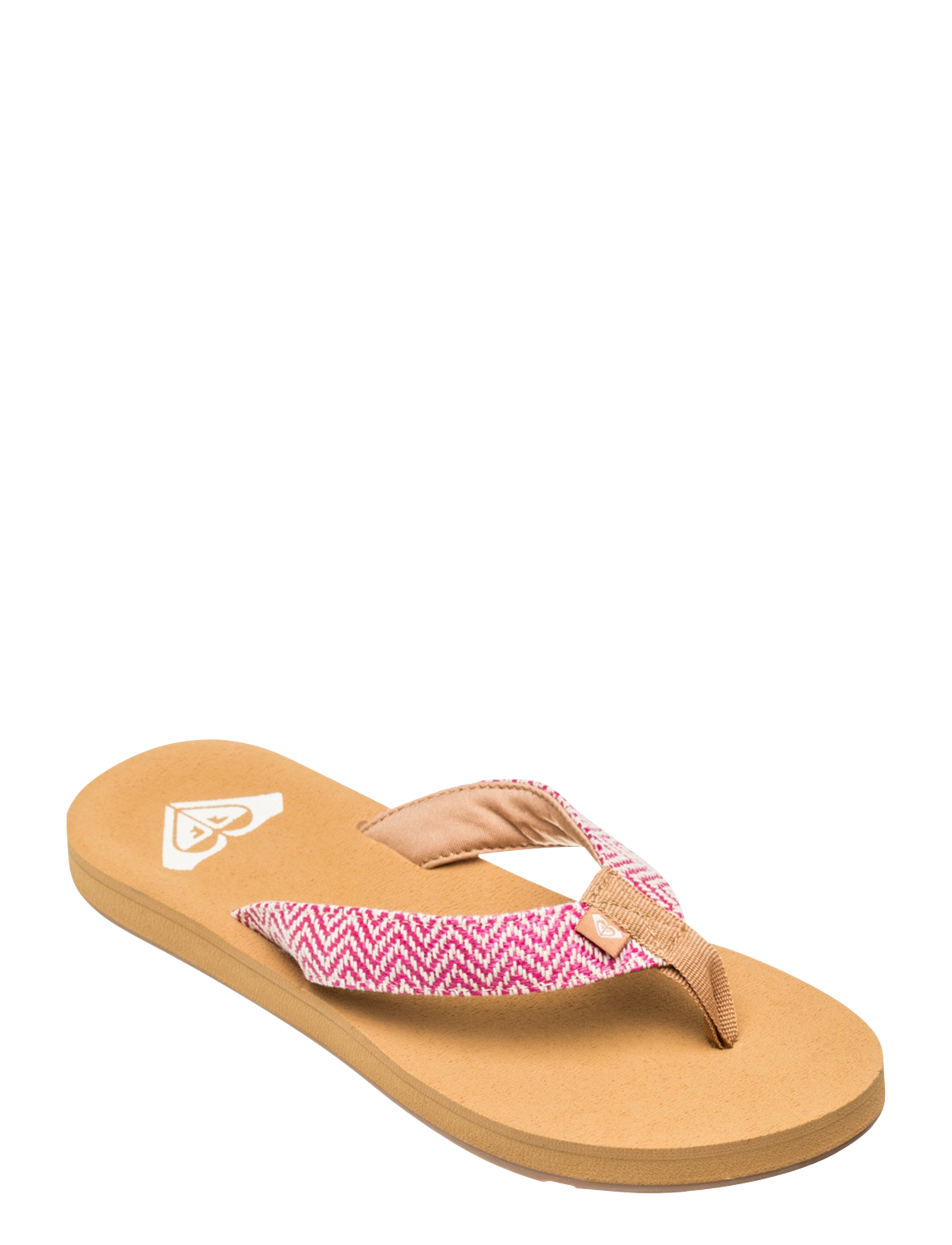 Roxy PORTO RAFFIA II - Schuhe - RASPBERRY / brown