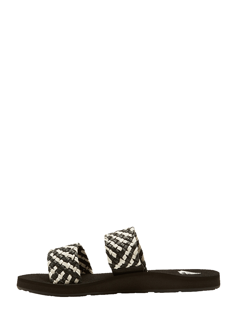 Roxy - PORTO SLIDE II - sandaler & tofflor - black/white - 2