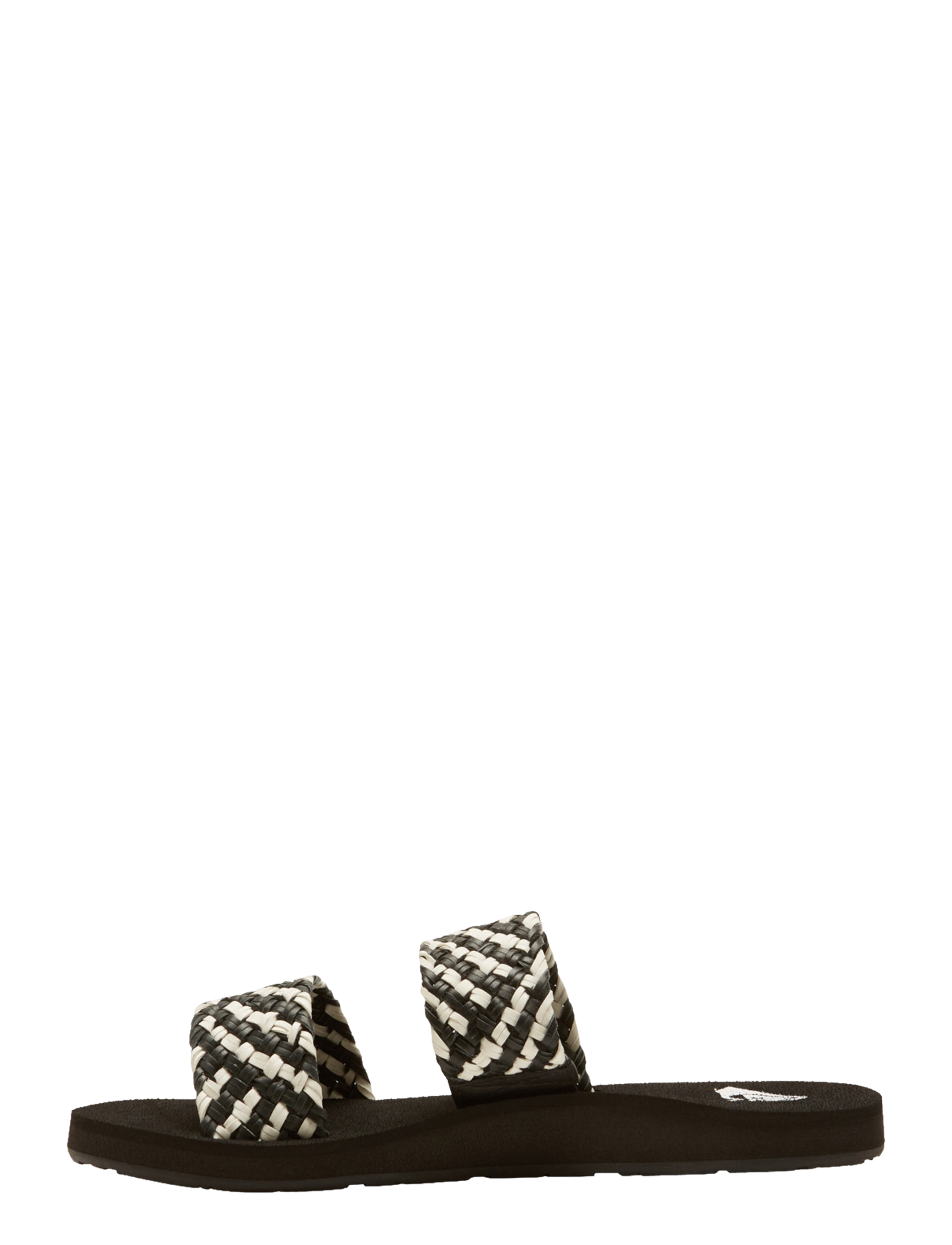 Roxy - PORTO SLIDE II - vabaajasandaalid - black/white - 2