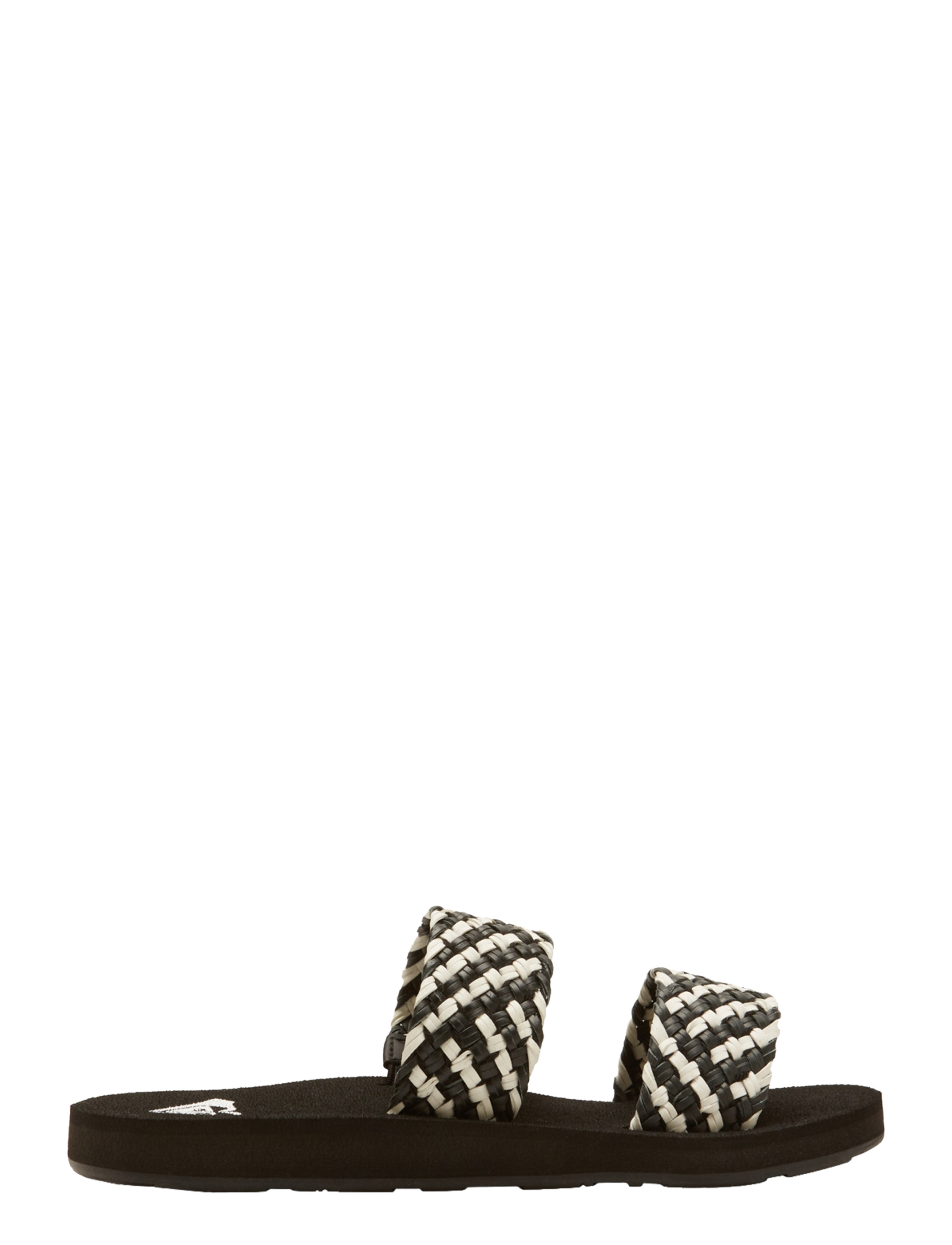 Roxy - PORTO SLIDE II - vabaajasandaalid - black/white - 5