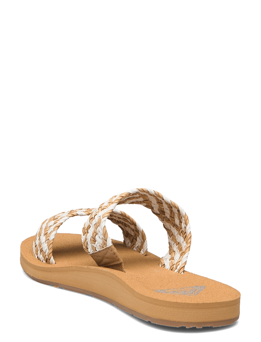 Roxy - PORTO SLIDE II - casual slippers en sandalen - natural - 2