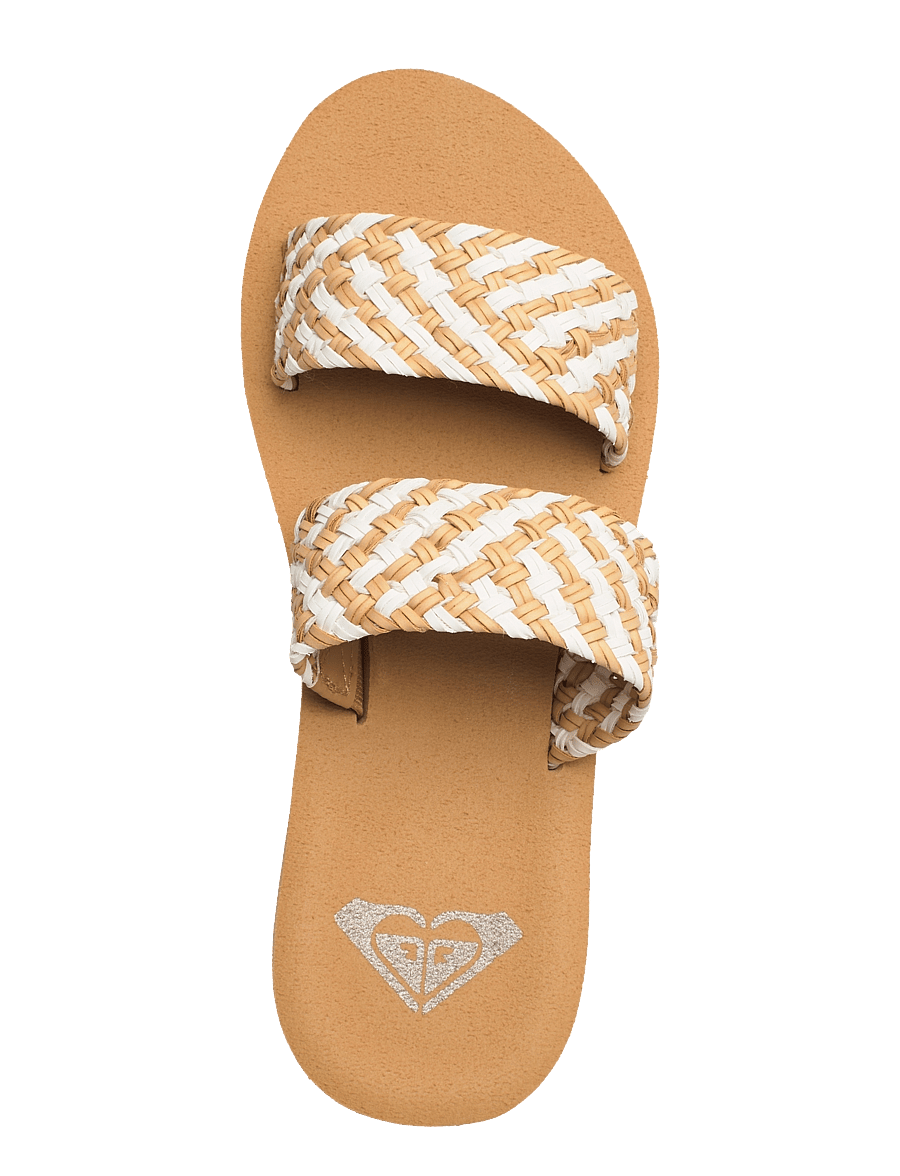 Roxy - PORTO SLIDE II - casual slippers en sandalen - natural - 3