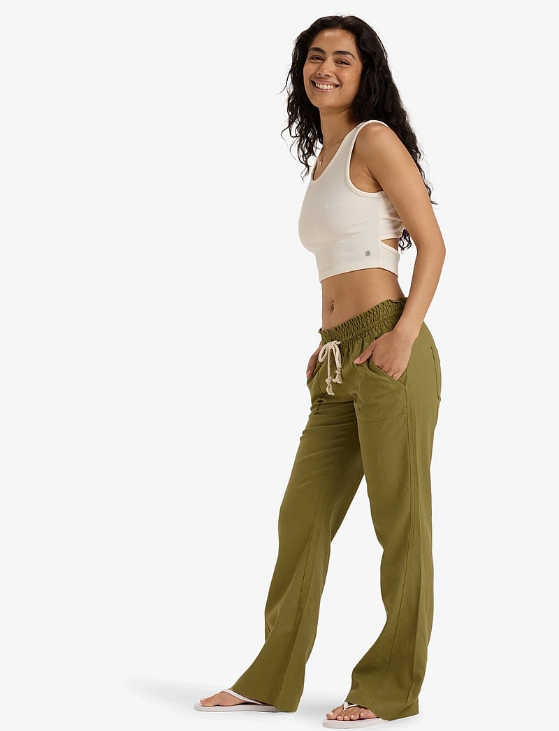Roxy - OCEANSIDE PANT - vabaajapüksid - loden green - 4
