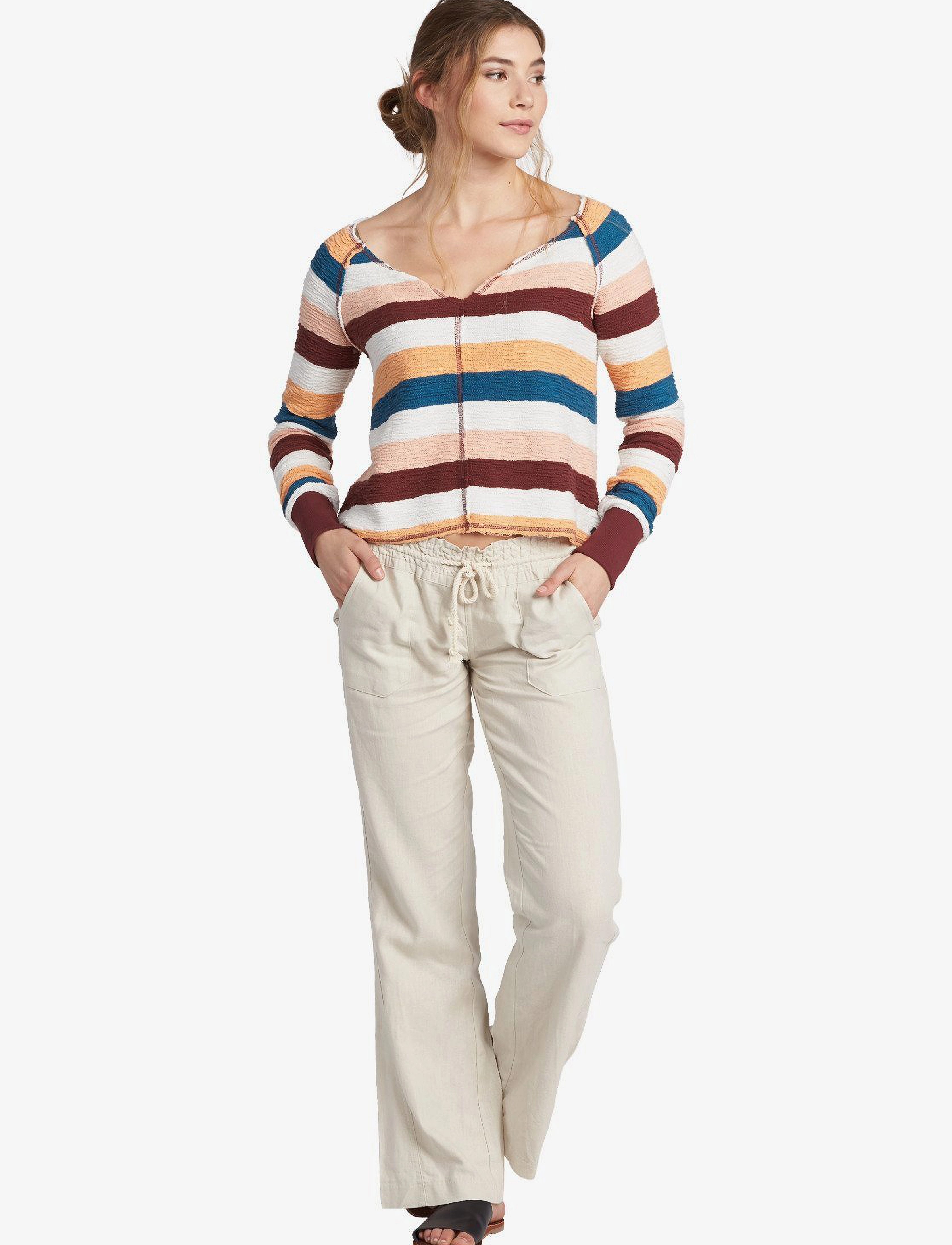 Roxy - OCEANSIDE PANT - casual - stone - 4