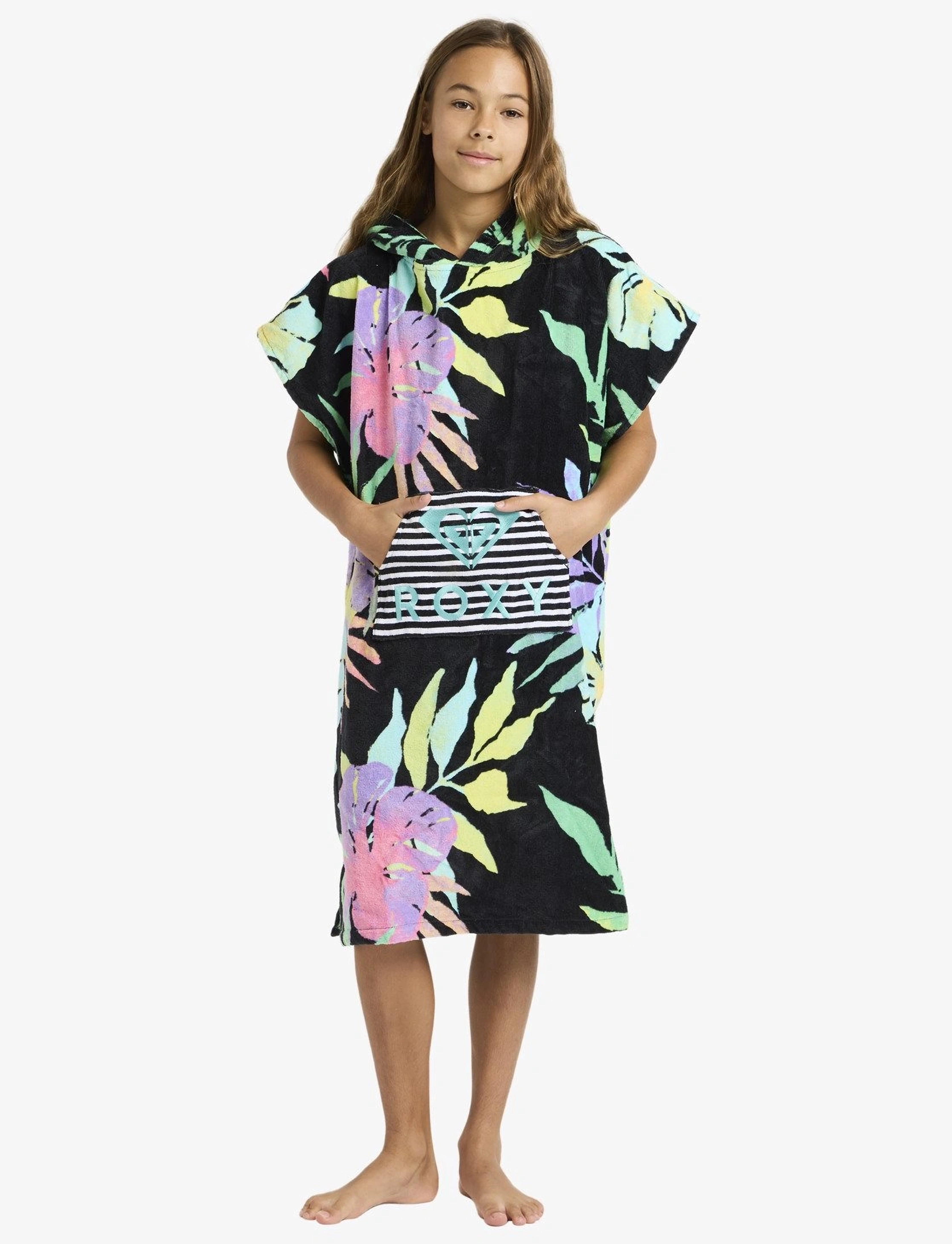 Roxy RG STAY MAGICAL PRINTED - Badekåber - ANTHRACITE AQUARELLA ACTIVE RG / black