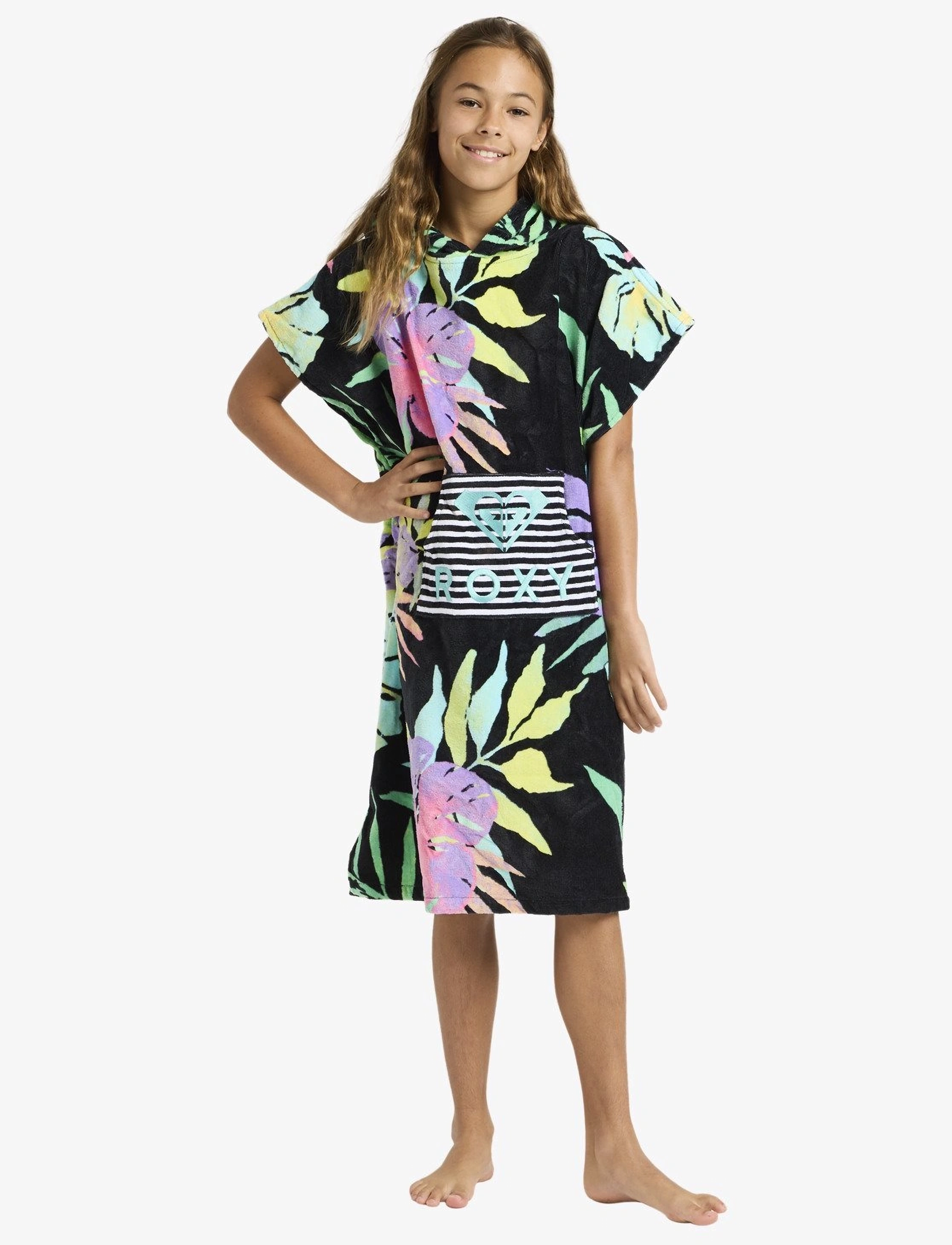 Roxy - RG STAY MAGICAL PRINTED - bademäntel - anthracite aquarella active rg - 4