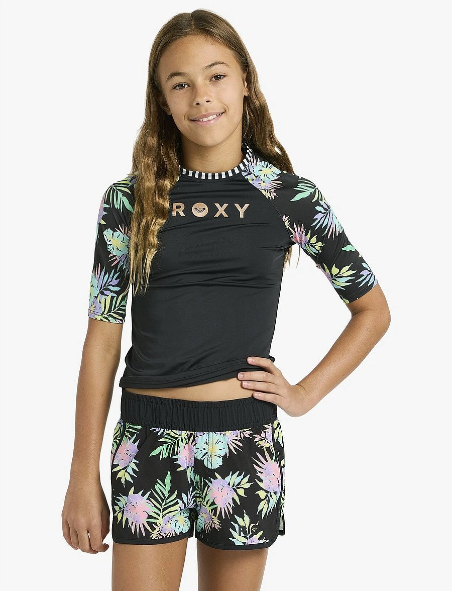Roxy - GOOD WAVES ONLY - shorts de bain - anthracite aquarella active rg - 0