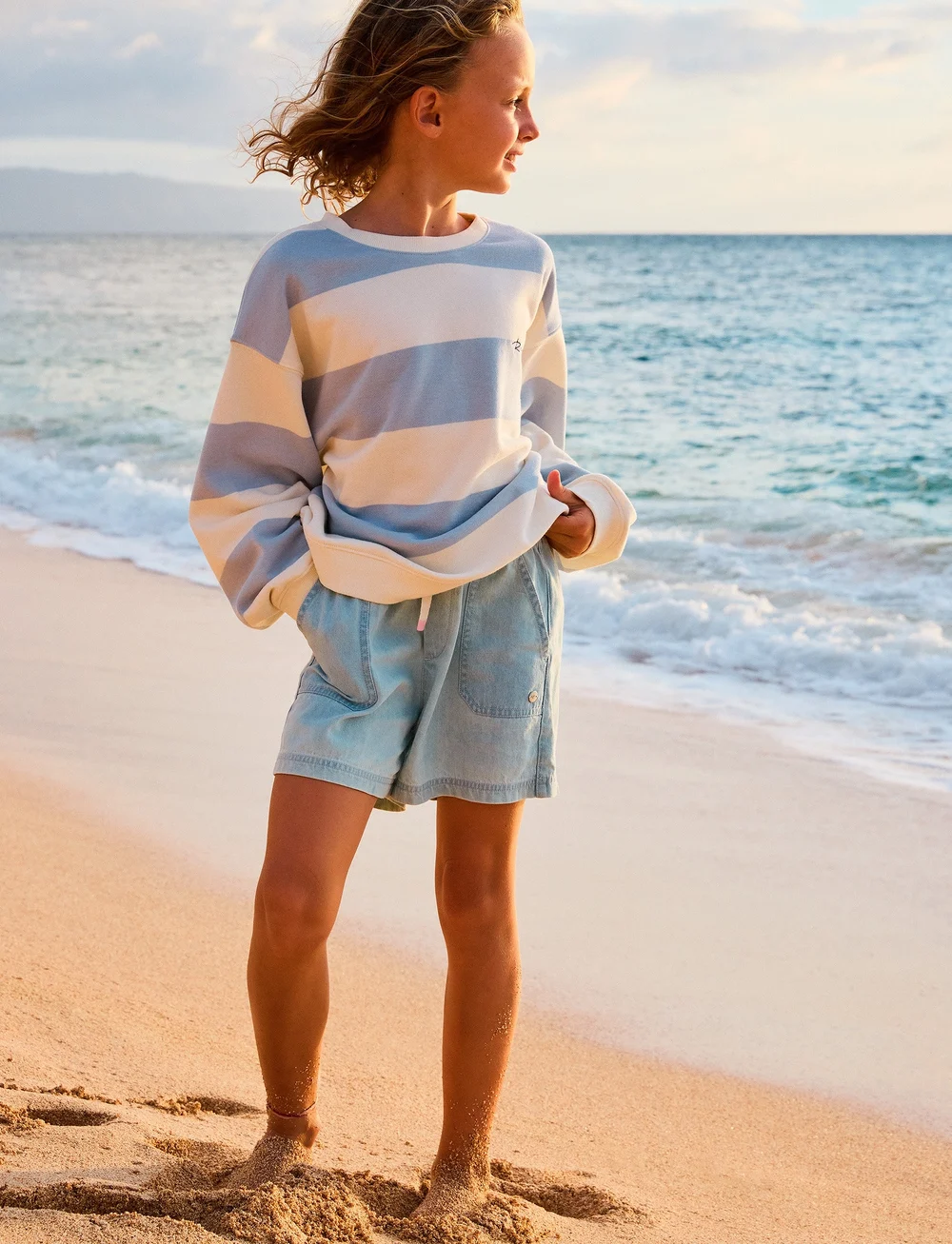 Roxy - CALL ON ME - jeansshorts - light blue - 3