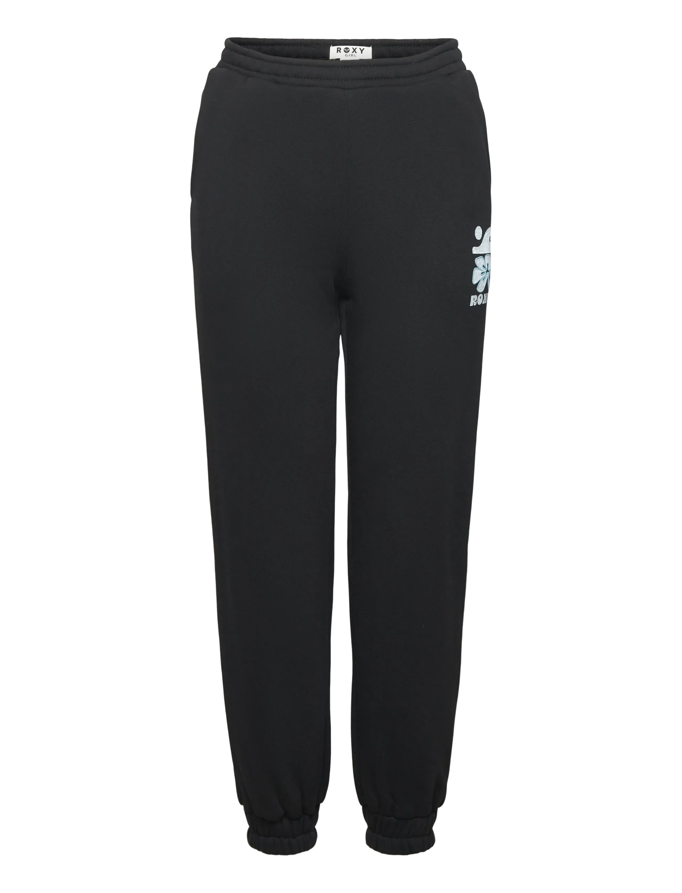 Roxy Surf Feeling Wide Pant Brushed, 104, Black, Underdele > Joggingbukser, Børn
