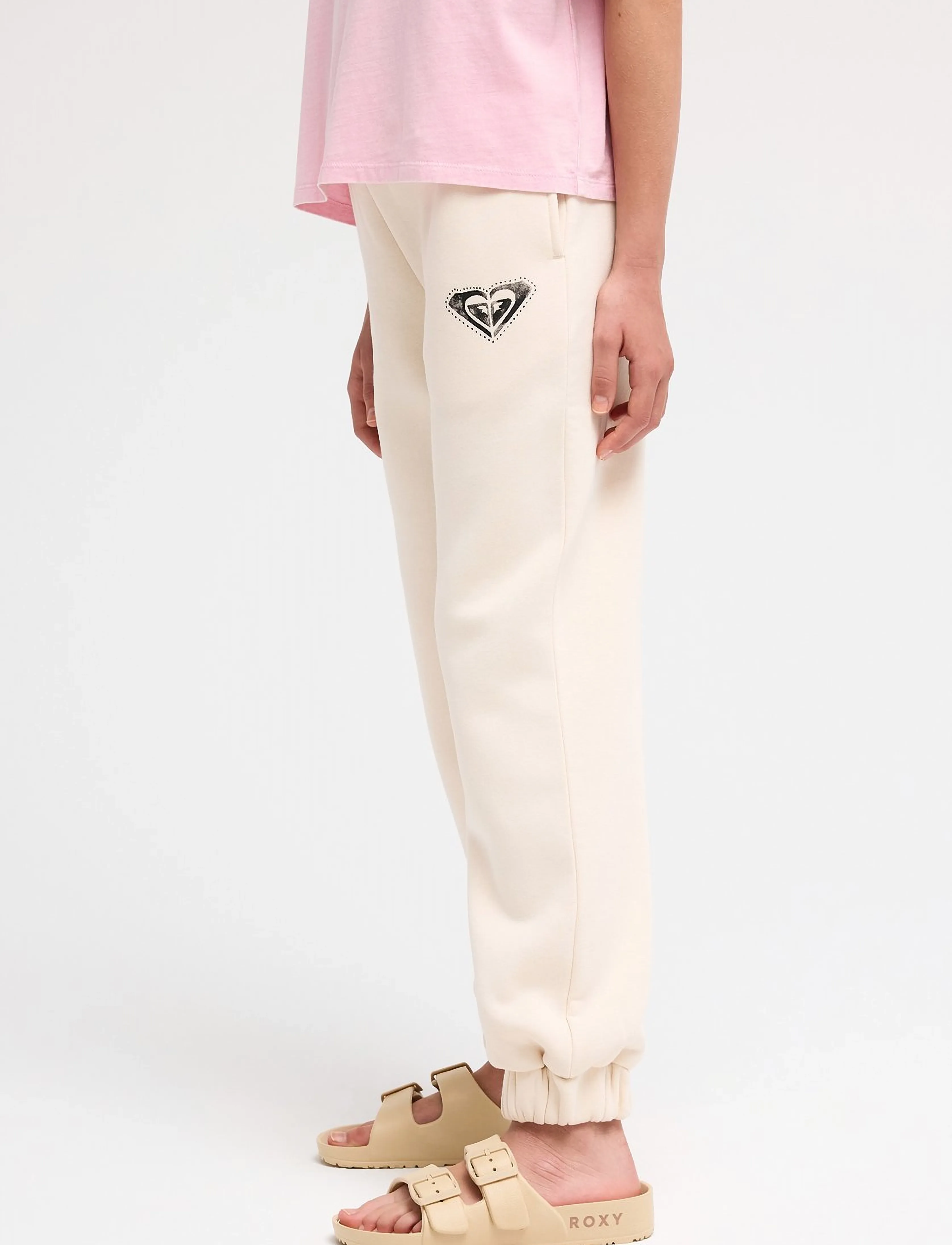 Roxy - SURF FEELING WIDE PANT BRUSHED - jogginghosen - parchment - 4