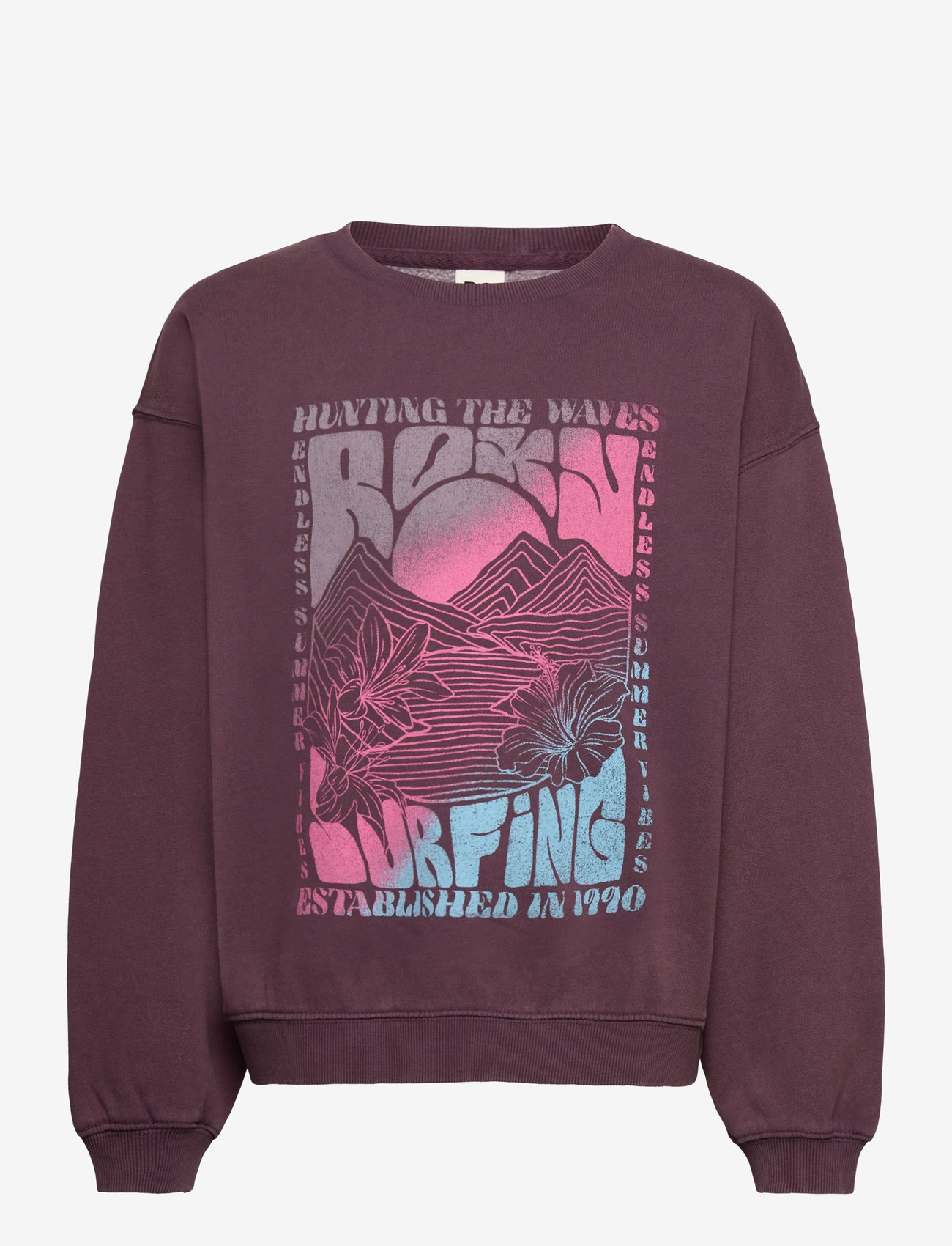 Roxy - LINEUP CREW BRUSHED RG - herbstliche kleidung - huckleberry - 0