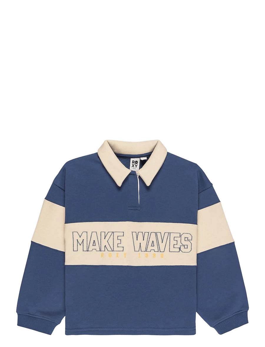Roxy - ICONIC WAVES - langärmelig poloshirt - vintage indigo - 1