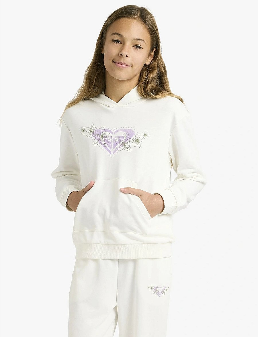 Roxy - SURF FEELING HOODIE TERRY - bluzy z kapturem - coconut milk - 0