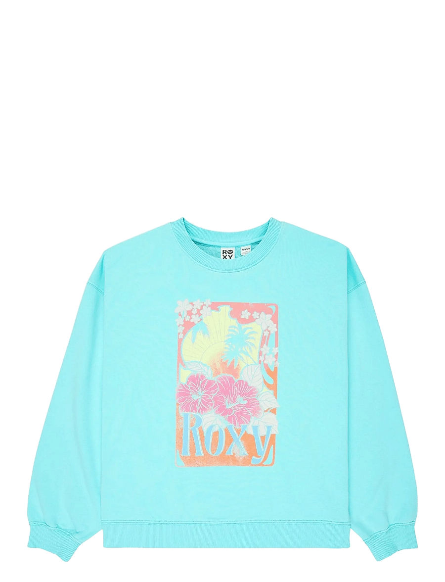 Roxy - LINEUP CREW RG TERRY - sweatshirts - aqua splash - 1
