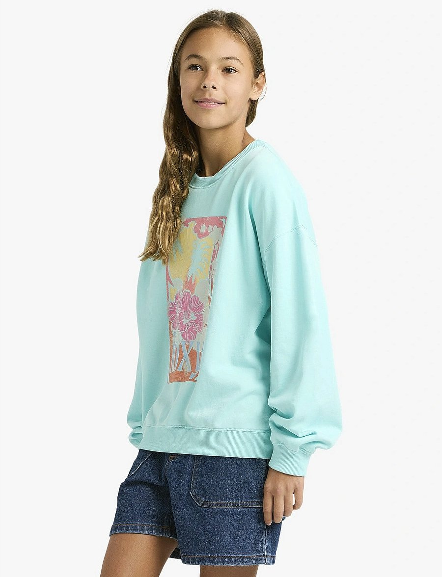 Roxy - LINEUP CREW RG TERRY - sweatshirts - aqua splash - 5