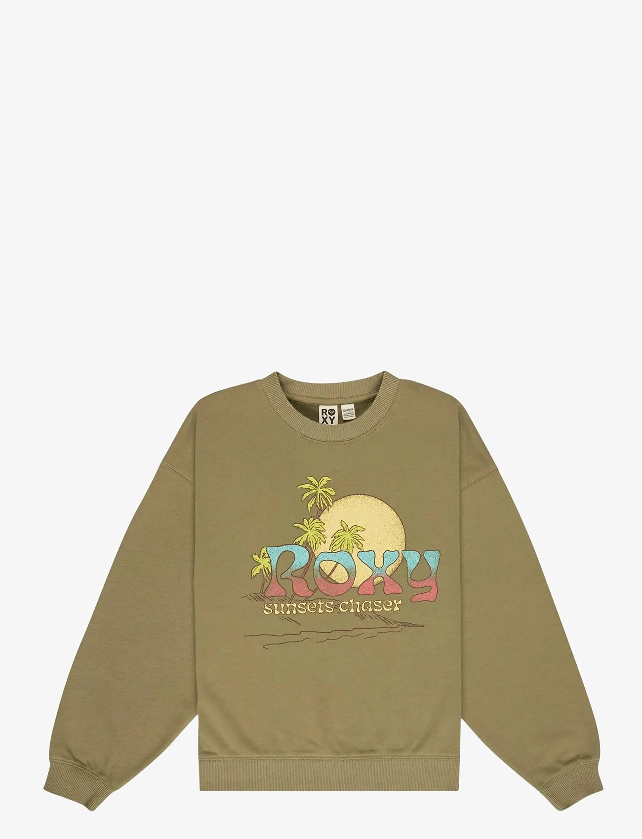 Roxy - LINEUP CREW RG TERRY - laveste priser - oil green - 0