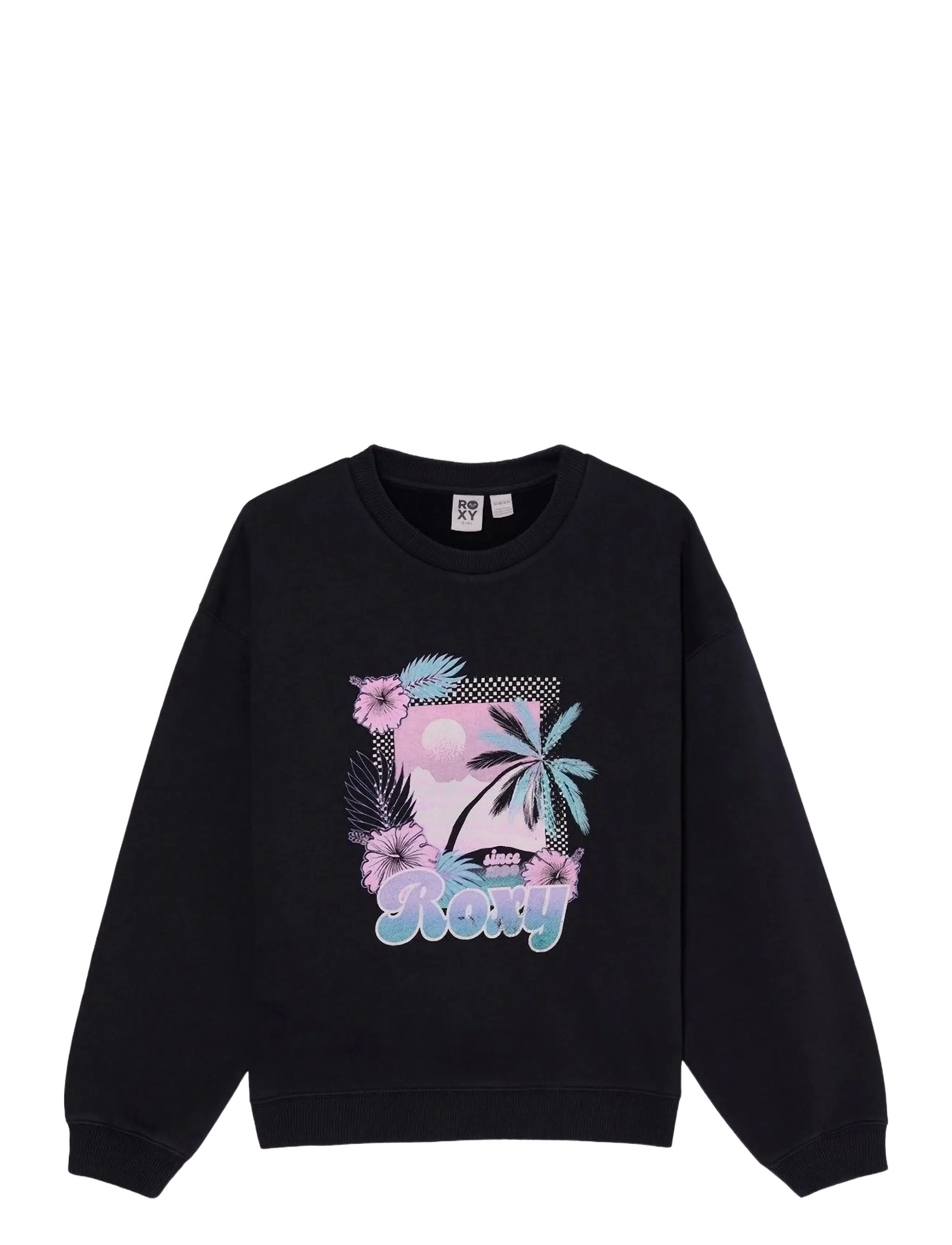 Roxy LINEUP CREW BRUSHED RG - Enimmüüdud Sport - ANTHRACITE / black
