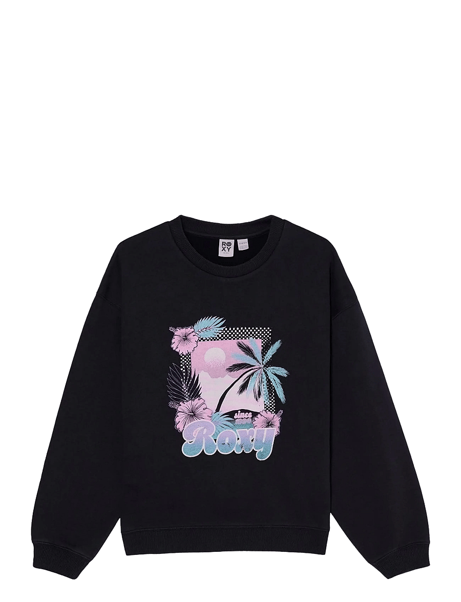 Roxy - LINEUP CREW BRUSHED RG - fleeces & midlayers - anthracite - 0