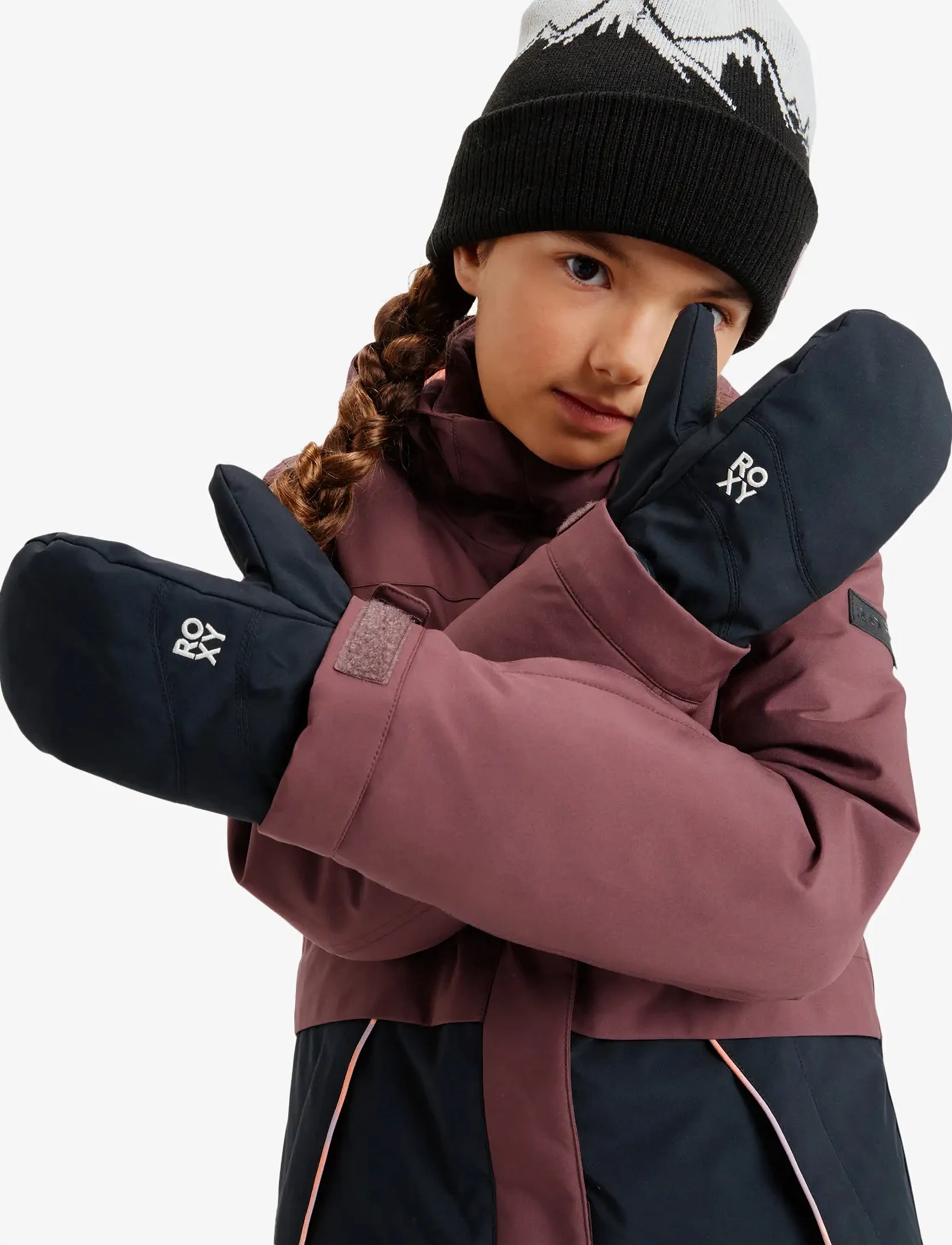 Roxy Roxy Jetty Girl Solid Mitt, 140, Black, Handsker Og Vanter > Vanter, Børn