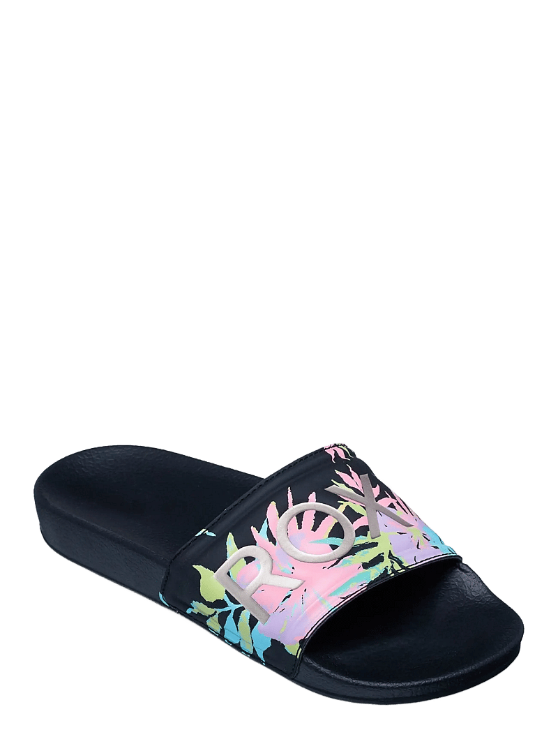 Roxy - RG SLIPPY II PRINTED - badelatschen - black multi 1 - 0