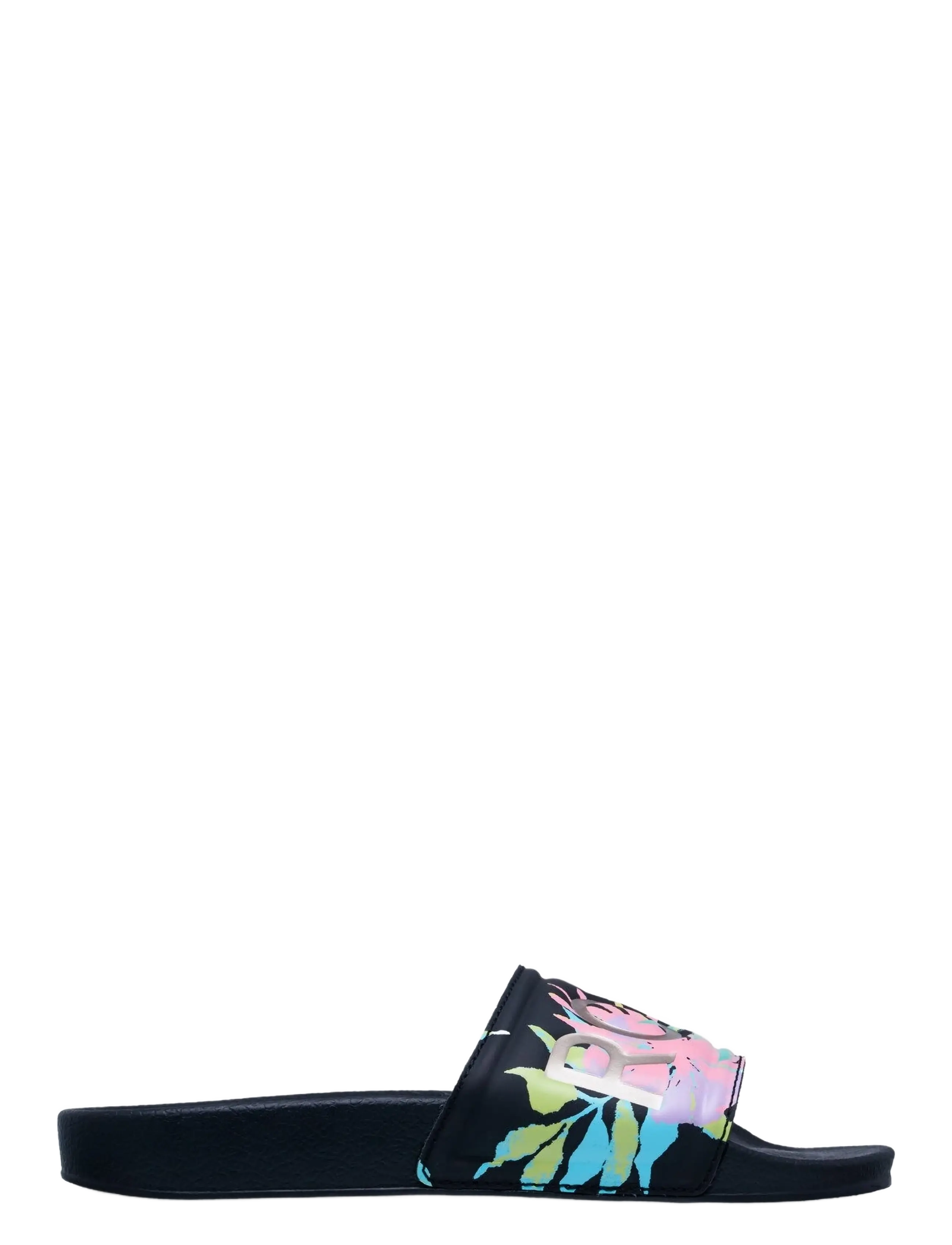Roxy - RG SLIPPY II PRINTED - badelatschen - black multi 1 - 4