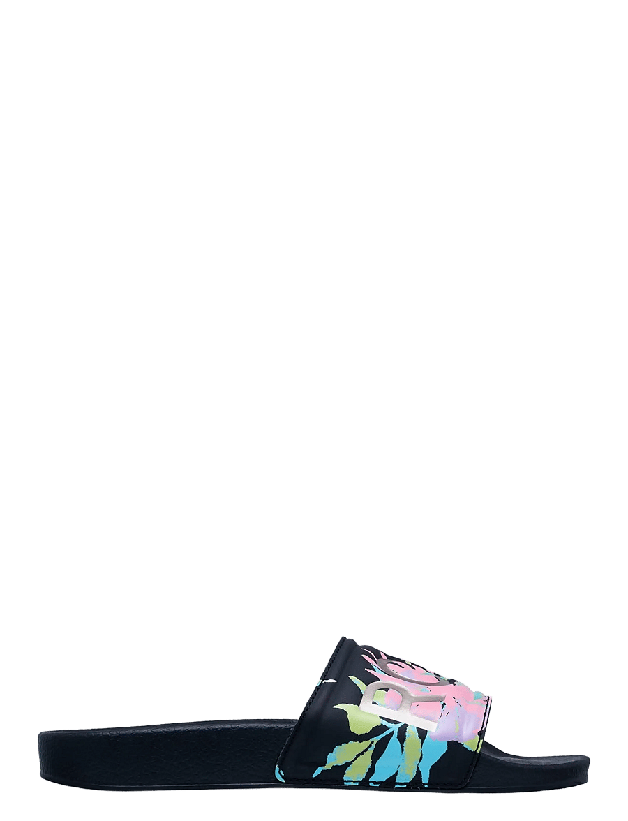 Roxy - RG SLIPPY II PRINTED - badelatschen - black multi 1 - 4