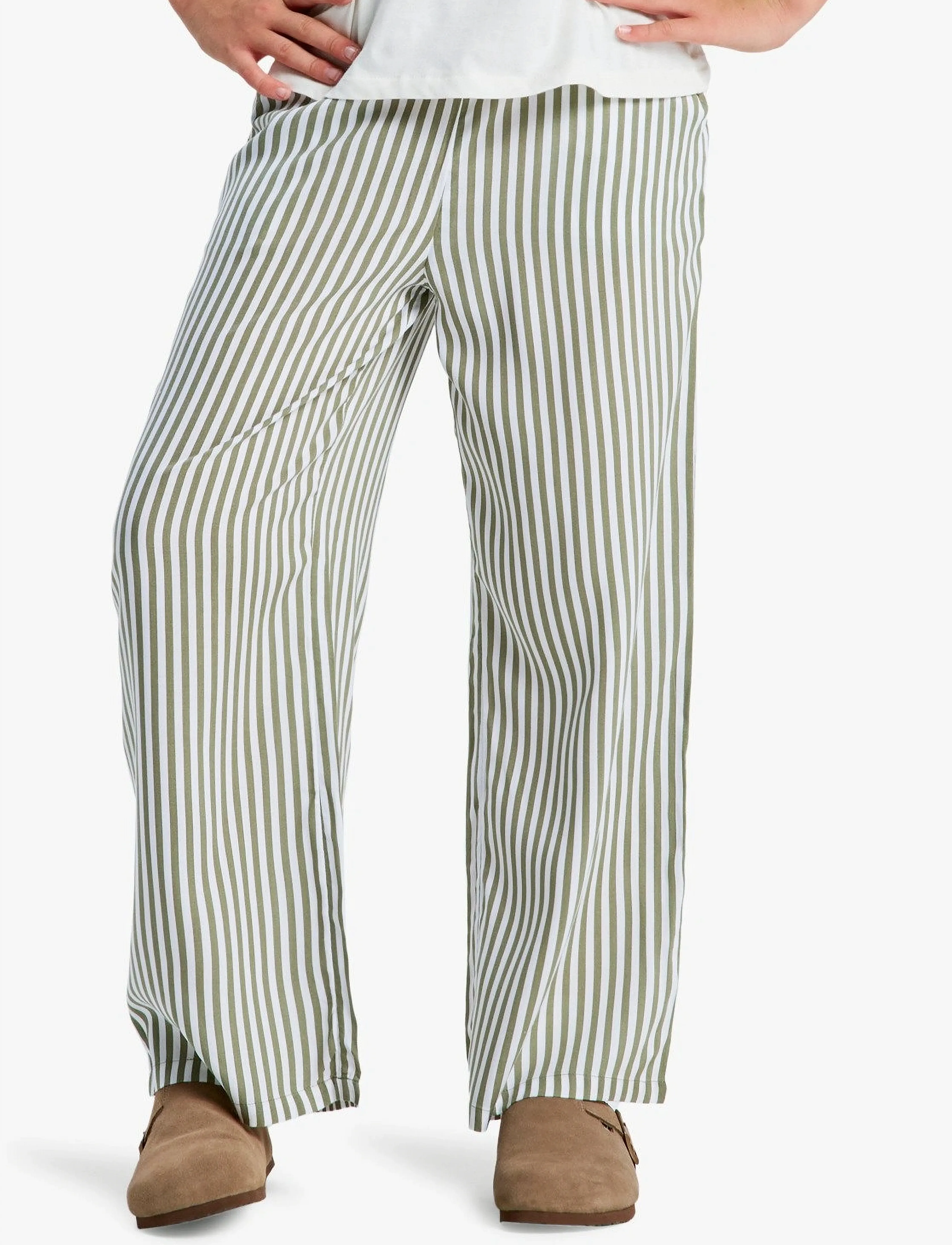 Roxy YOU FOUND ME - Housut - OIL GREEN VERT MODA STRIPE / green