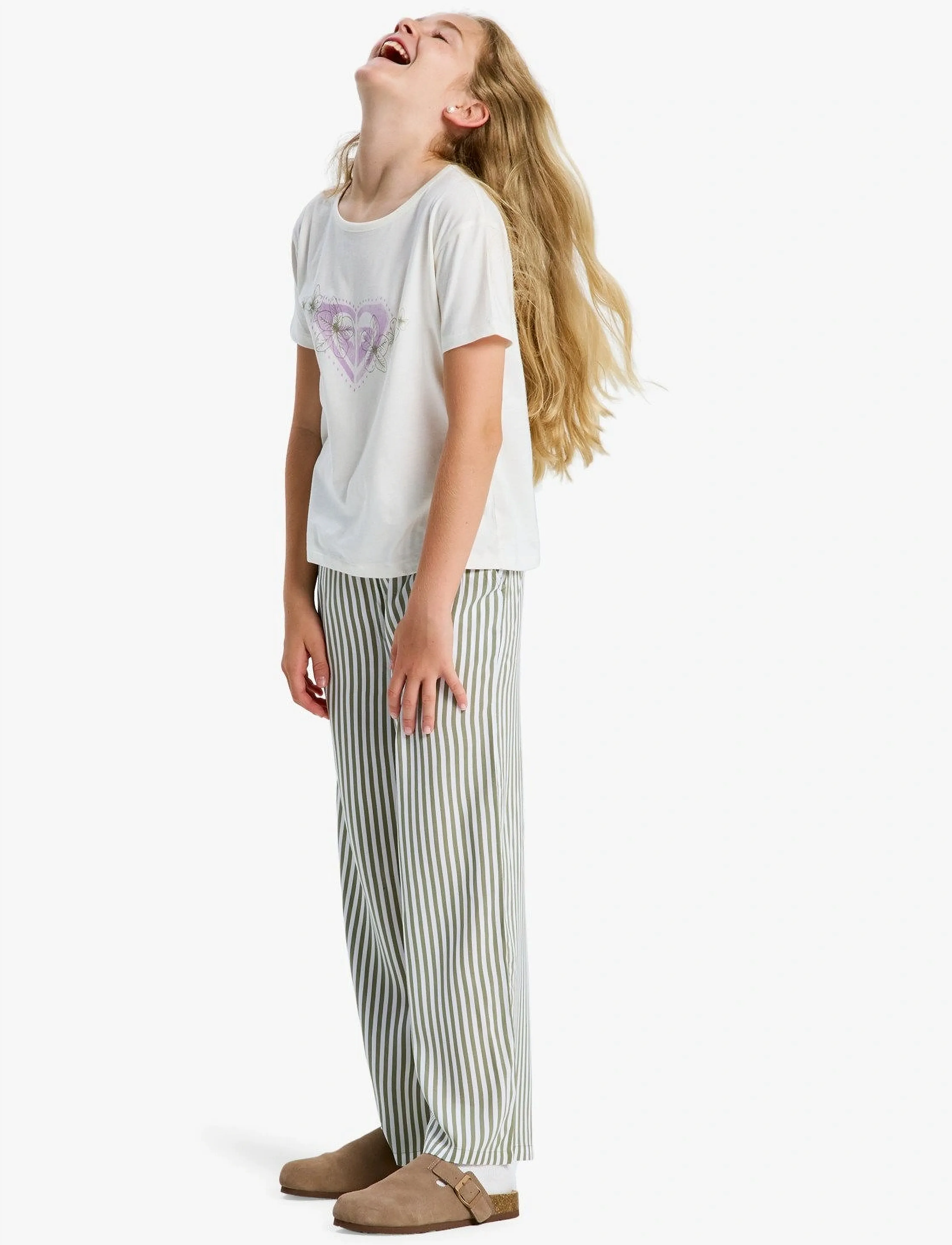 Roxy - YOU FOUND ME - sports pants - oil green vert moda stripe - 4
